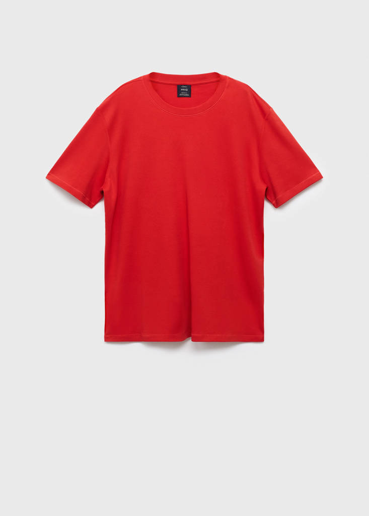 Medium weight regular fit T-shirt — Red