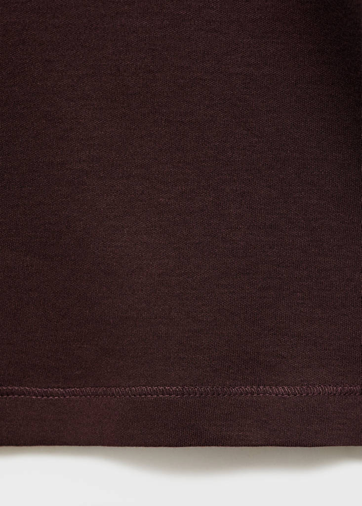 Medium weight regular fit T-shirt — Wine