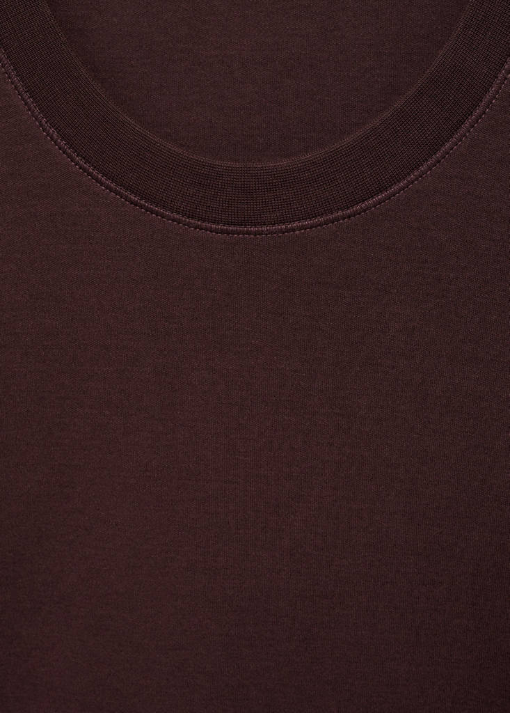 Medium weight regular fit T-shirt — Wine
