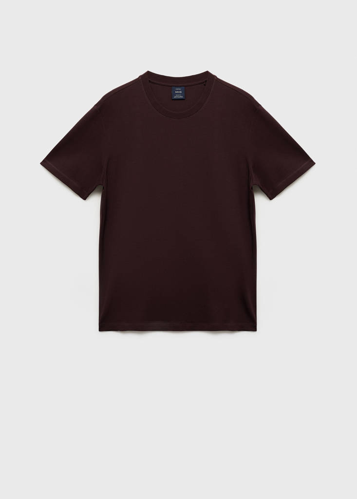 Medium weight regular fit T-shirt — Wine