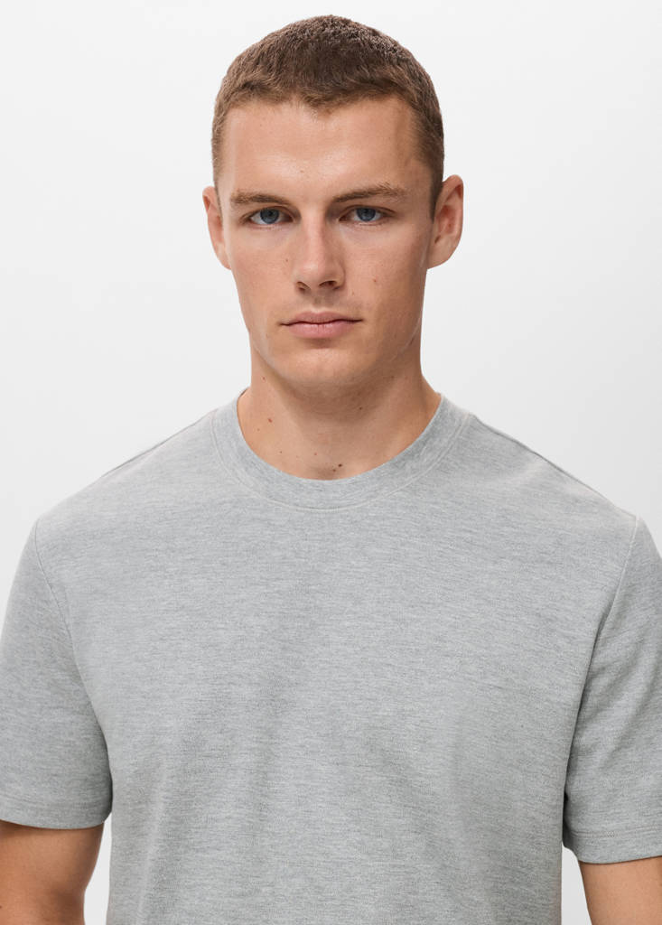 Medium weight regular fit T-shirt — Medium Heather Grey