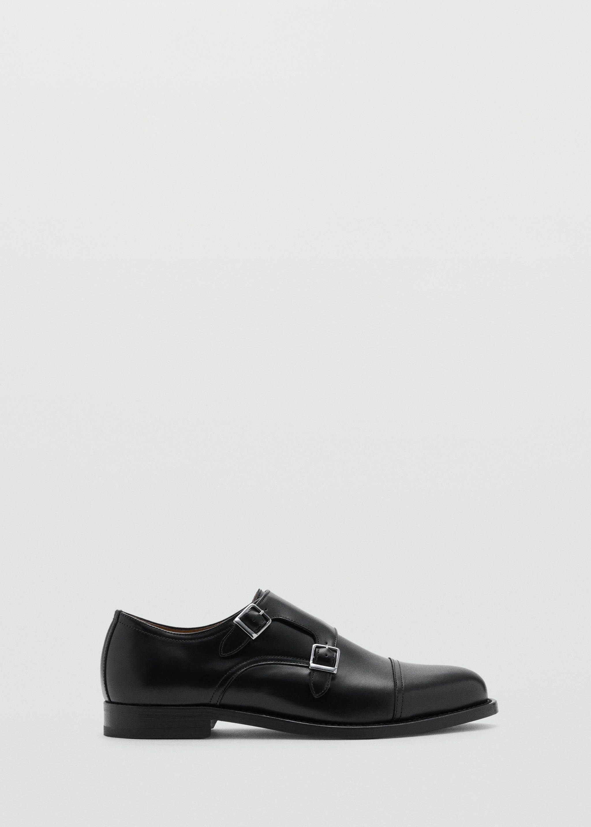 Double buckle leather shoe - Article without model