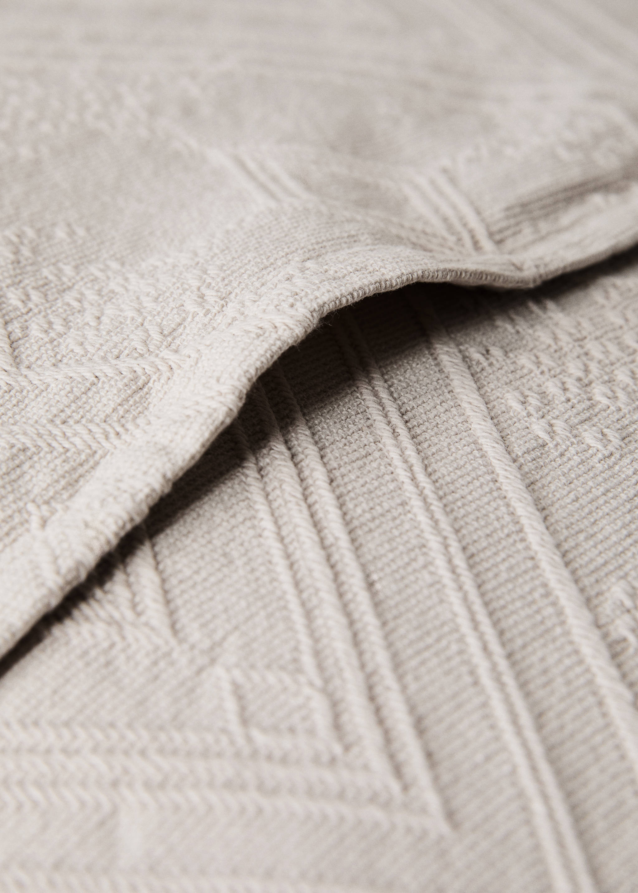 Cotton jacquard rhombus cushion cover 60x60 cm - Details of the article 2