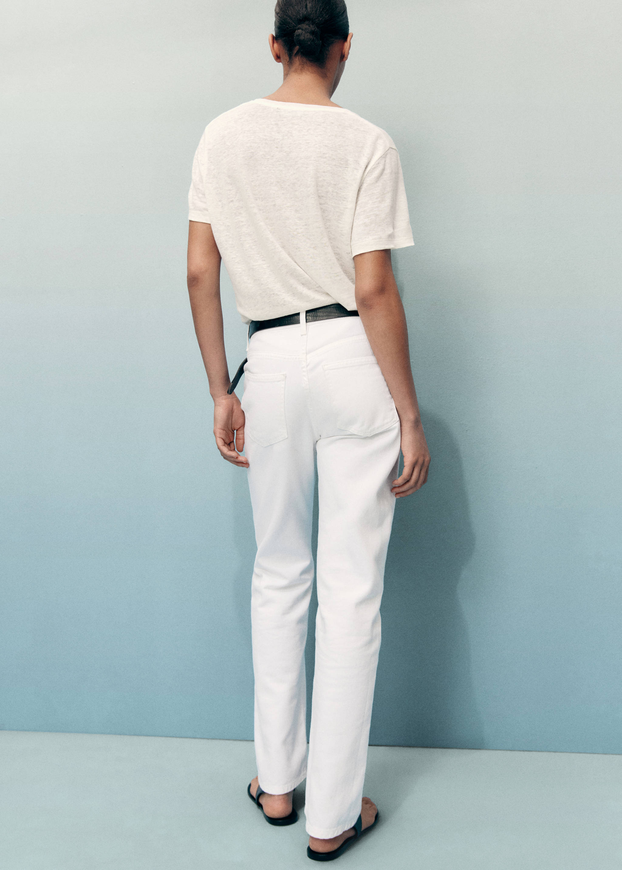 Matilda medium-rise straight-fit jeans - Reverse of the article