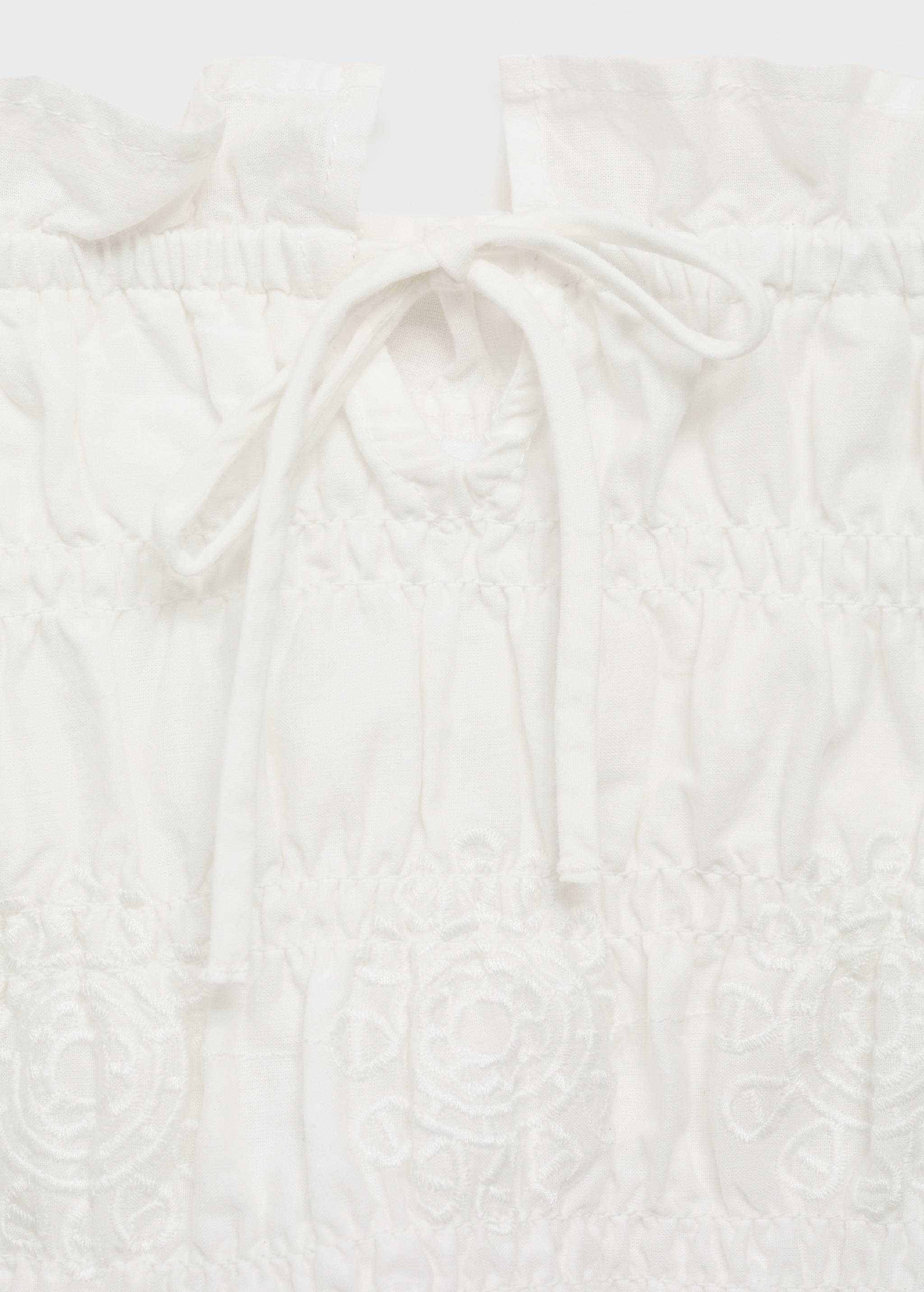 Embroidered crop top - Details of the article 8