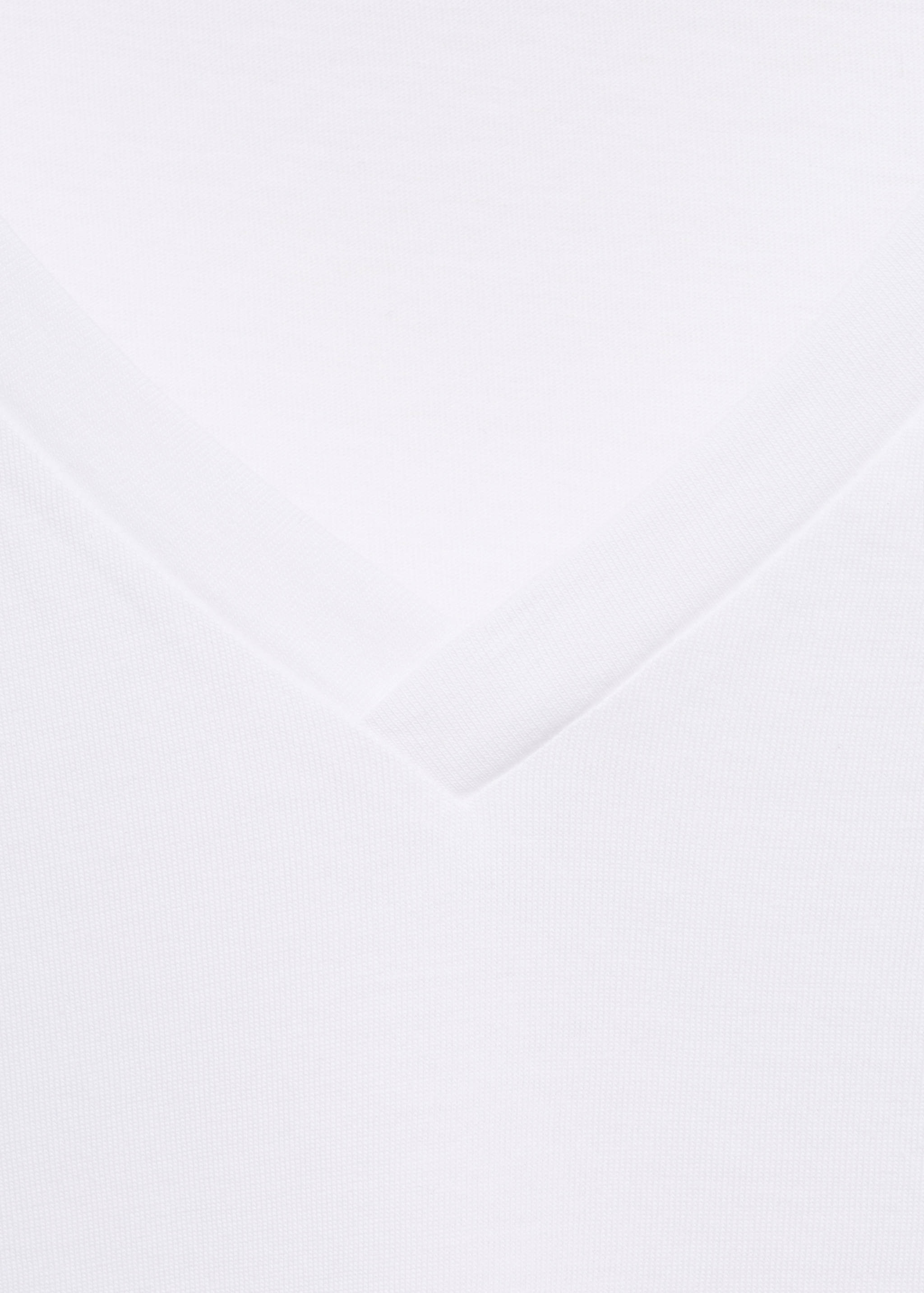 V-neck cotton T-shirt - Details of the article 0