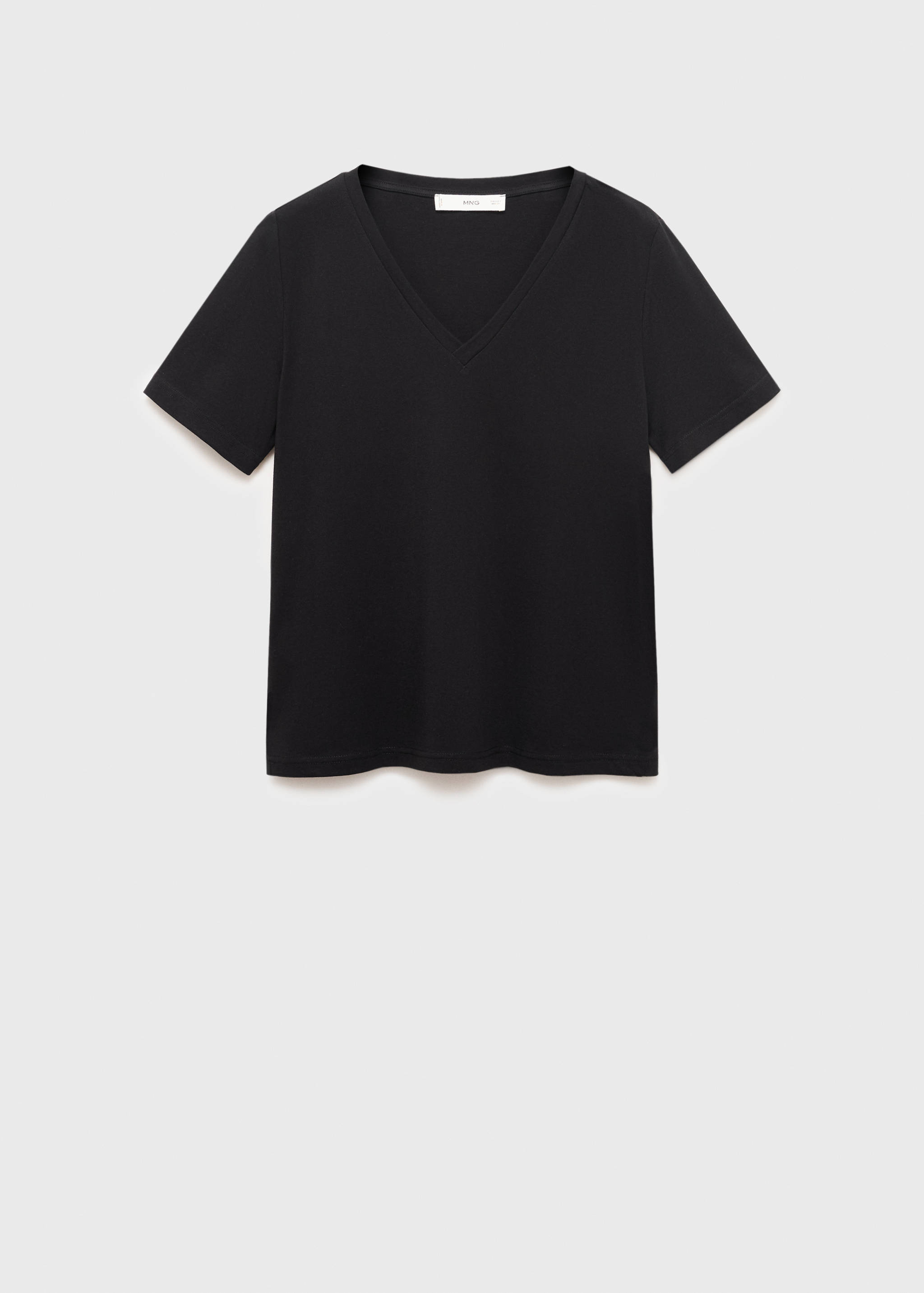 V-neck cotton T-shirt - Article without model