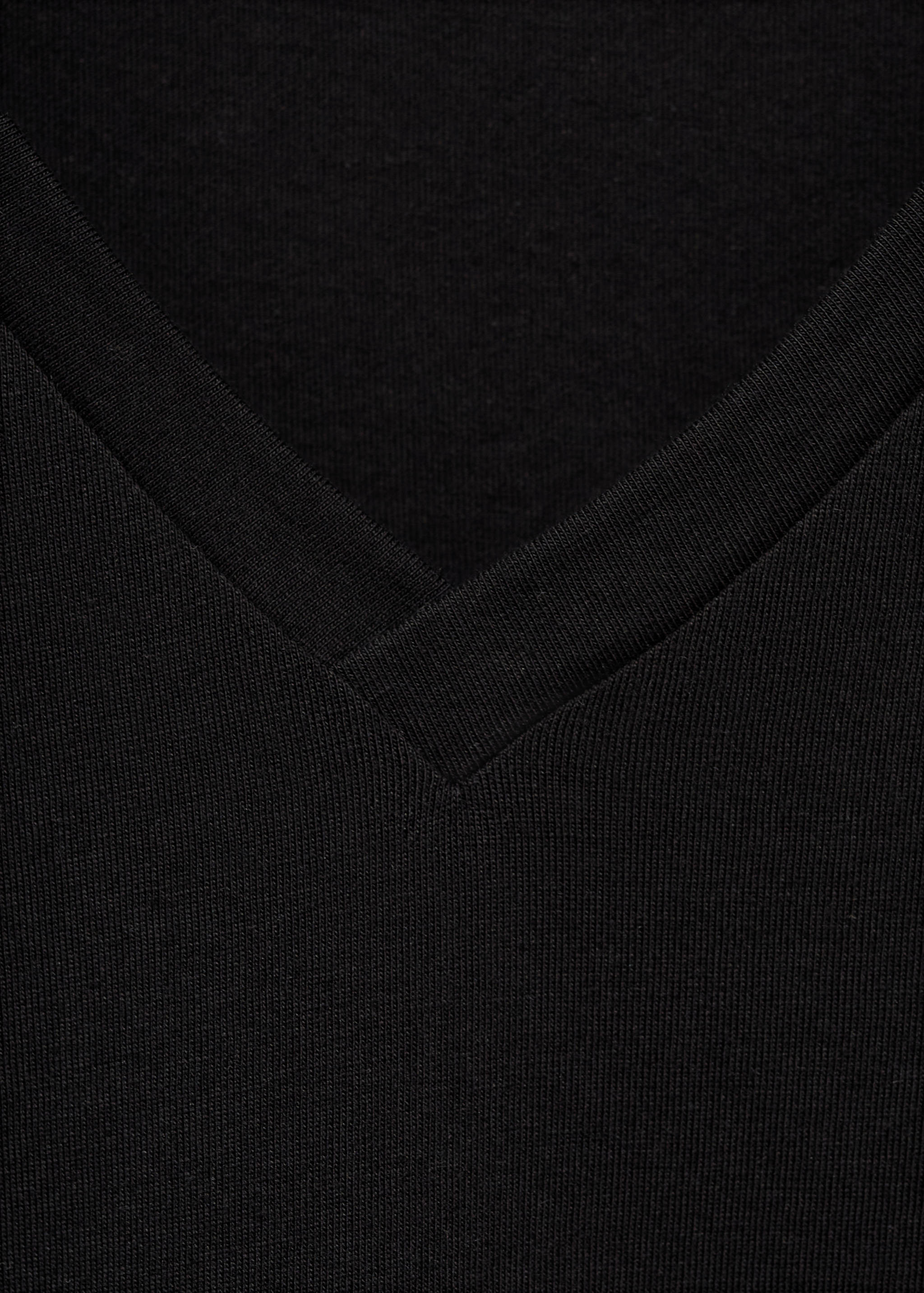V-neck cotton T-shirt - Details of the article 8