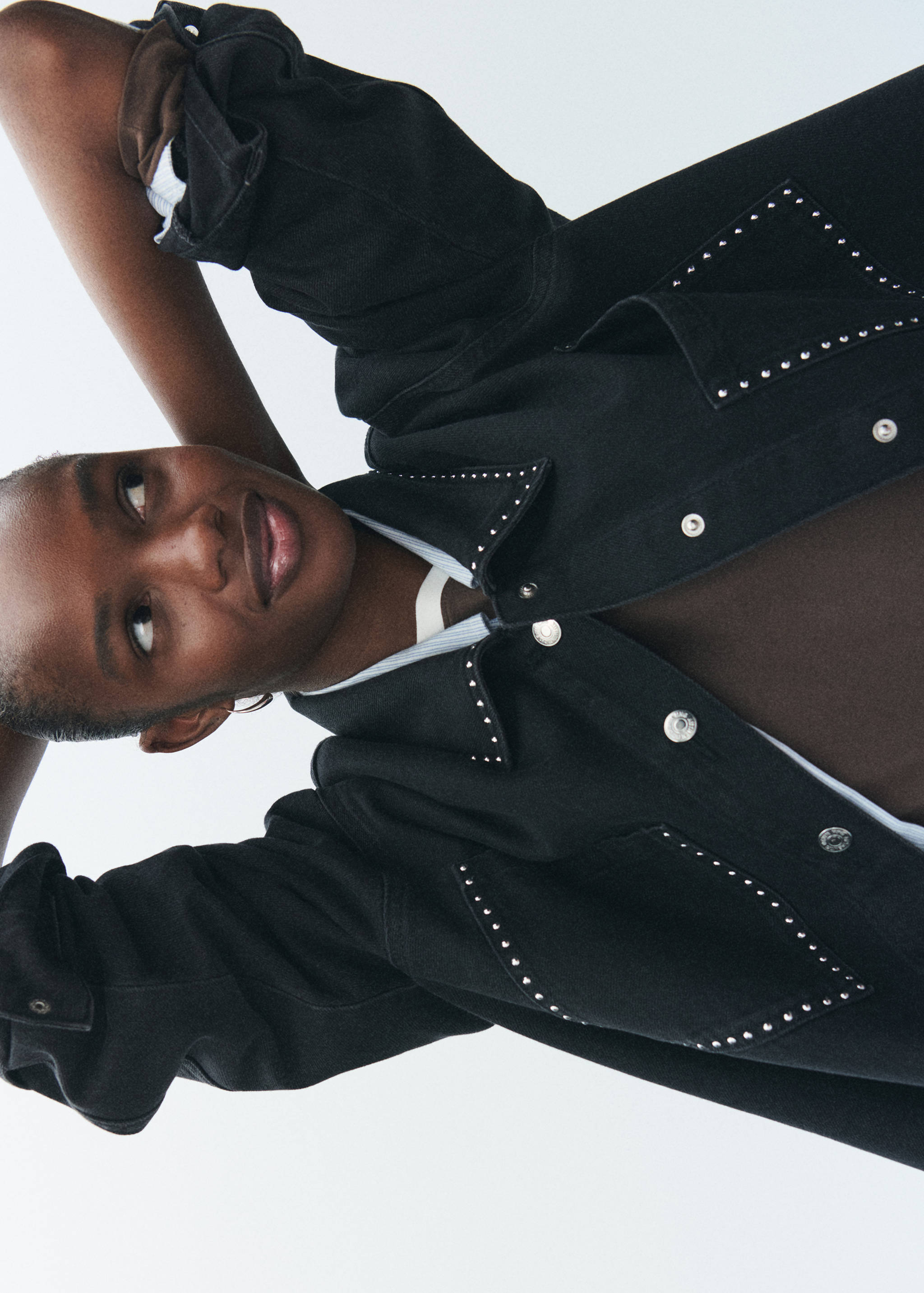 Studded denim jacket - Details of the article 6