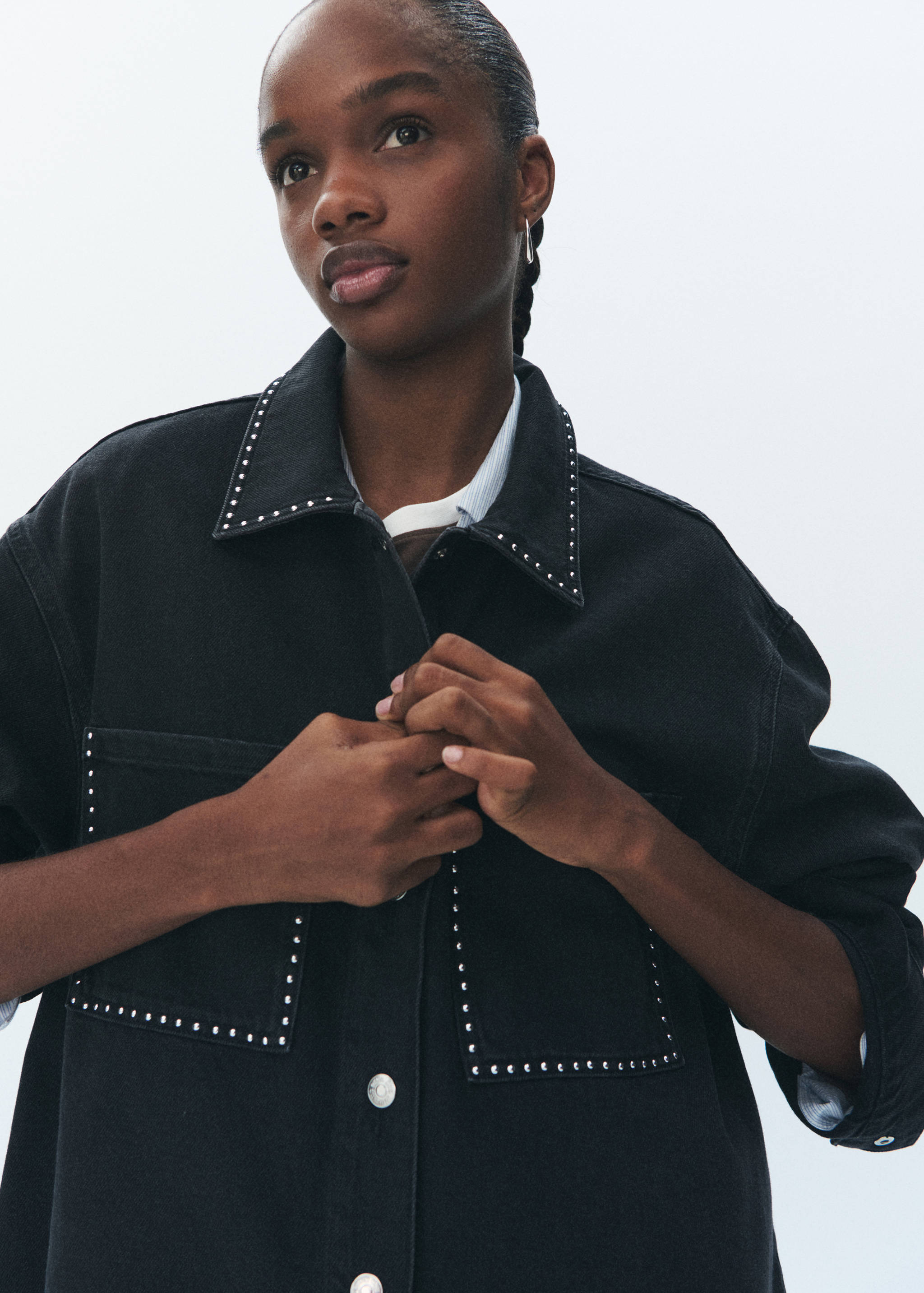 Studded denim jacket - Details of the article 5