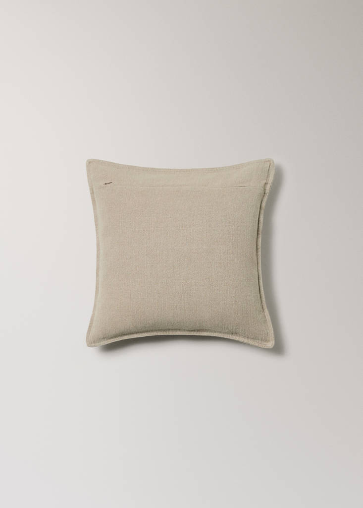Linen garment-dyed cushion cover 45x45 cm — Beige