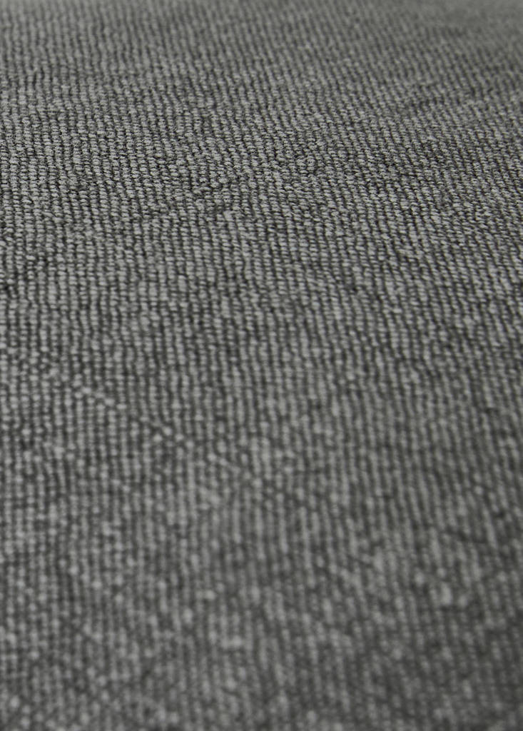 Linen garment-dyed cushion cover 45x45 cm — Medium Grey