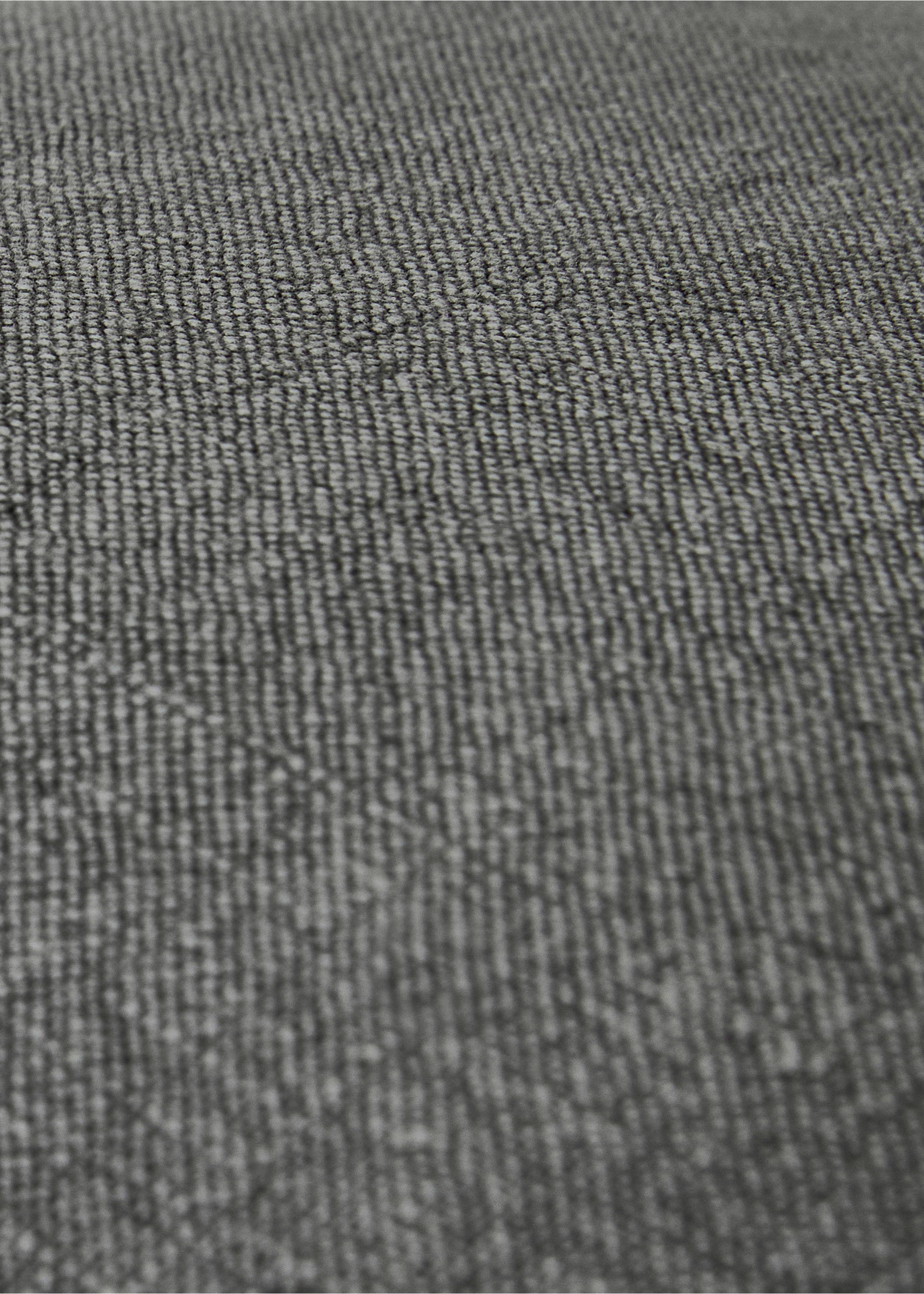 Linen garment-dyed cushion cover 45x45 cm - Details of the article 4, Medium Grey. Ref: 17061521-00.