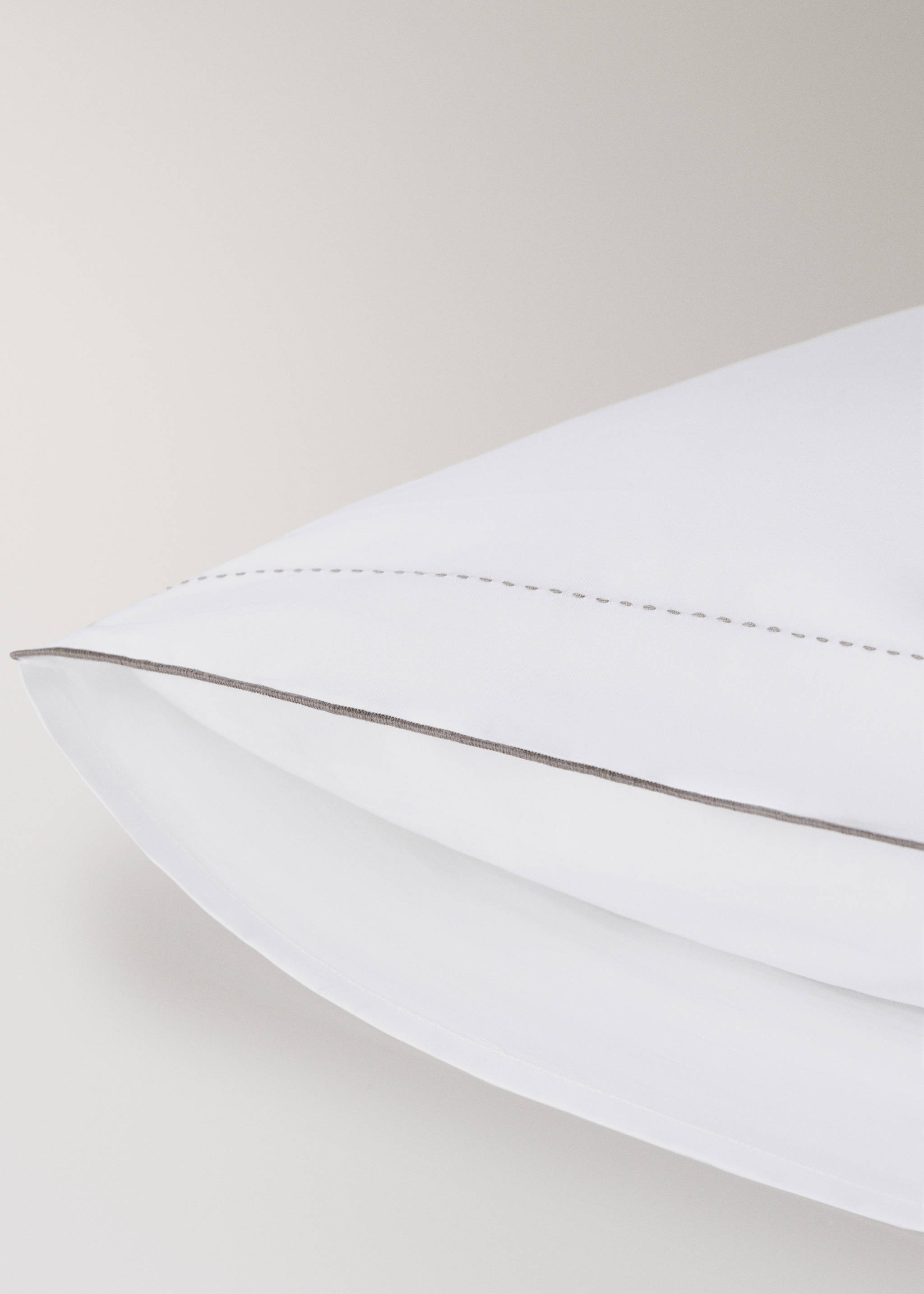 Deux taies d'oreiller percale de coton 200 fils 50 x 75 cm - Détail de l'article 3