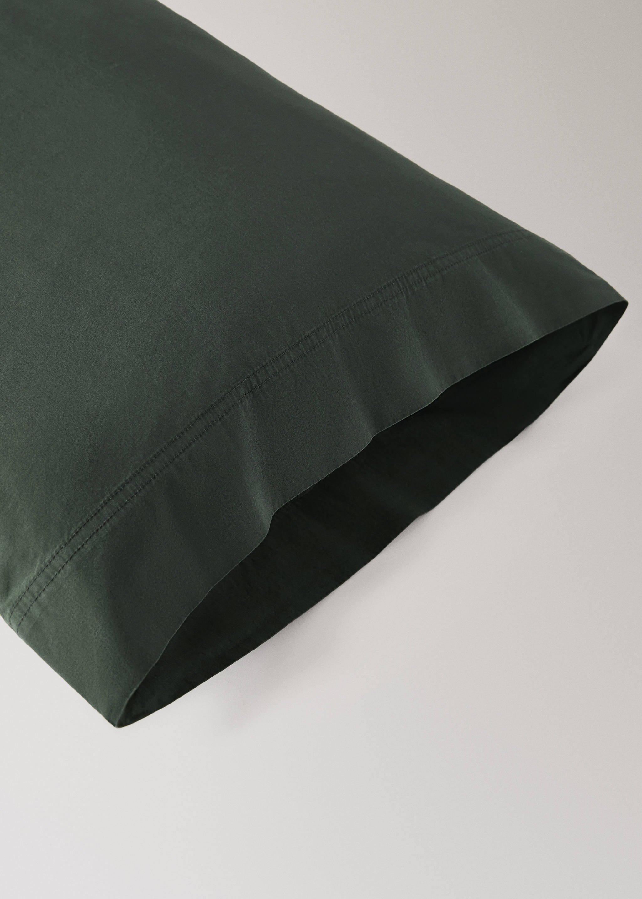 Cotton poplin double-stitched pillowcase 45x110 cm - Details of the article 1