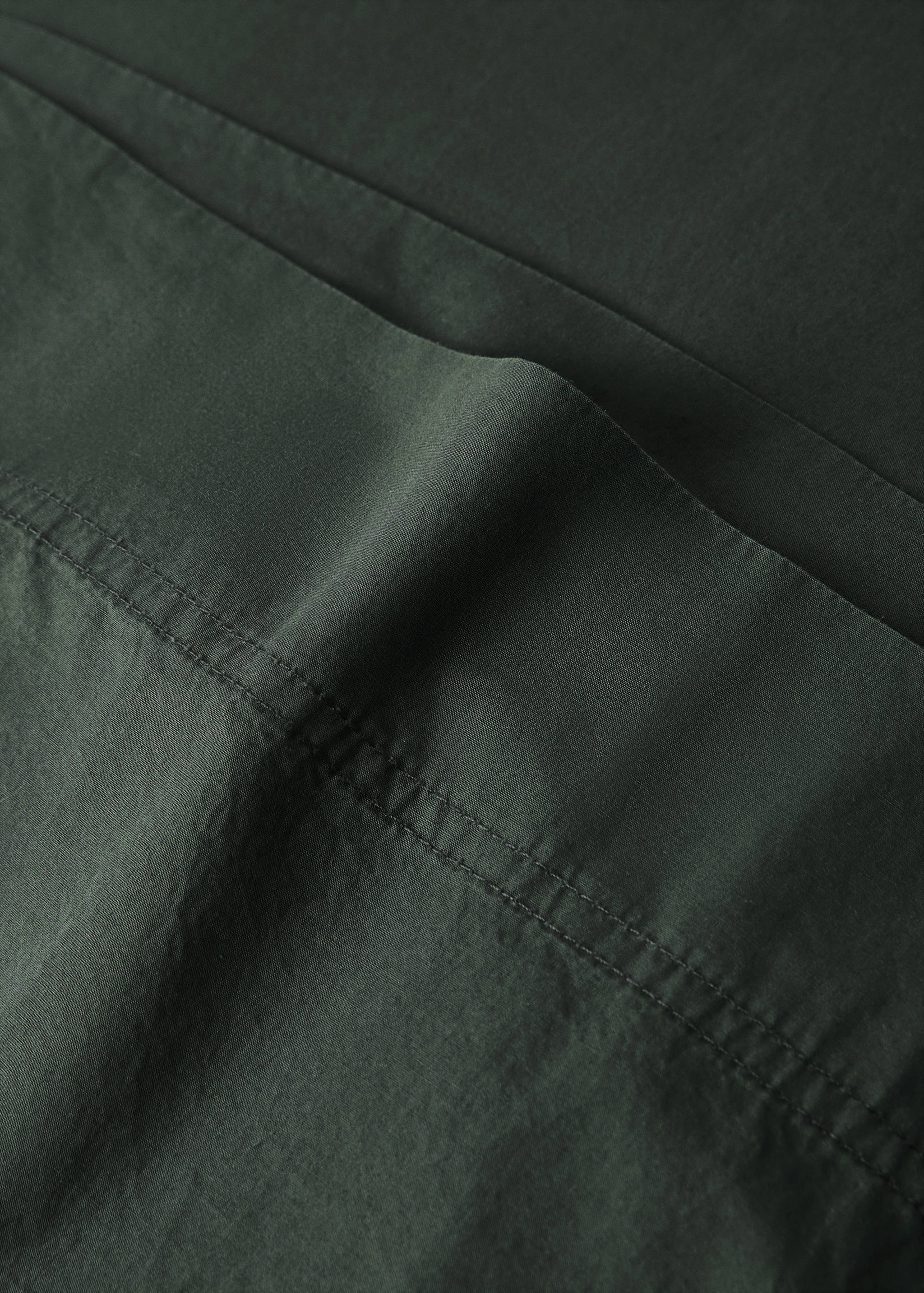 Cotton poplin double-stitched pillowcase 45x110 cm - Details of the article 2