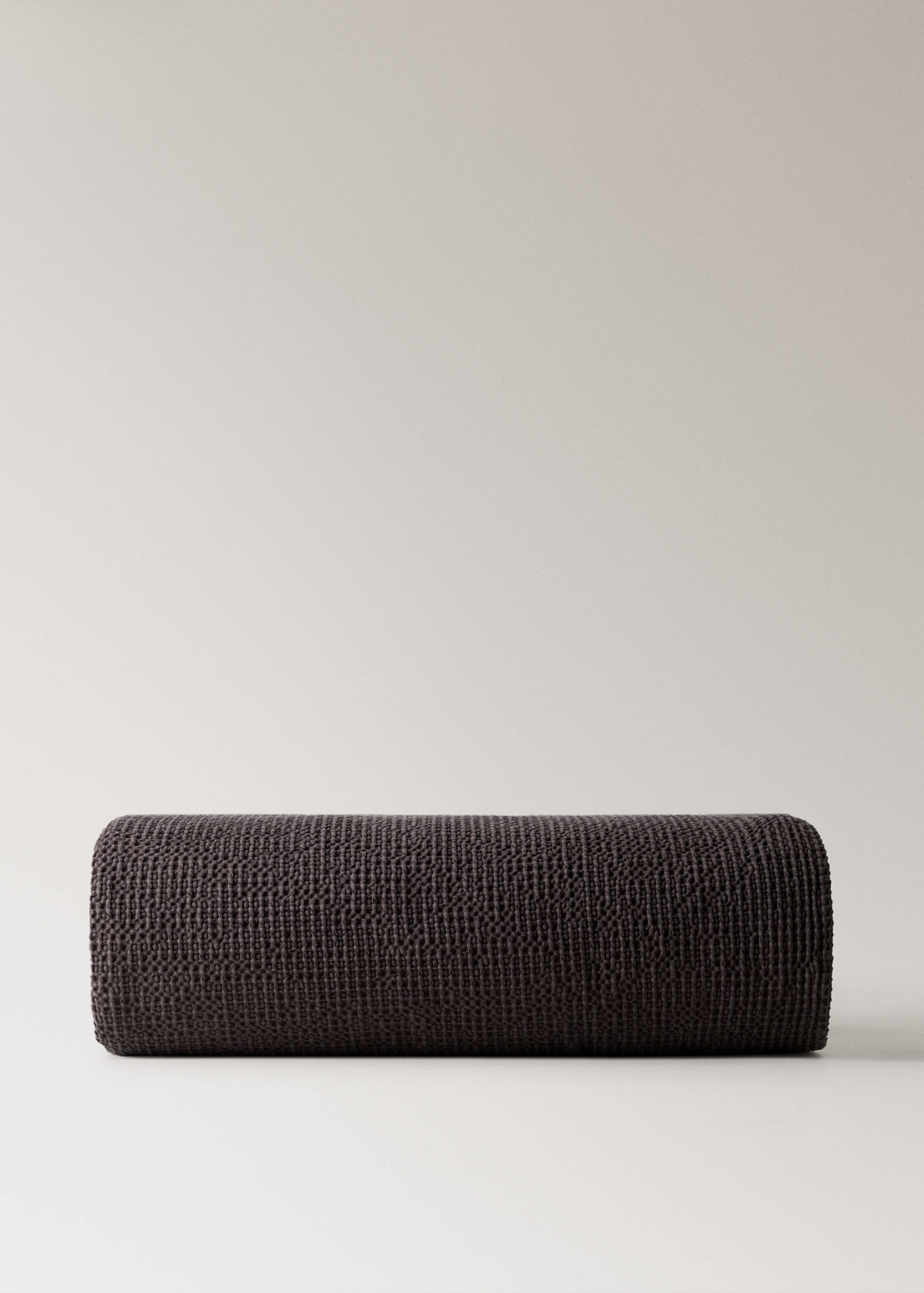 Garment-dyed waffle cotton bedspread for 130/150 cm bed - Article without model