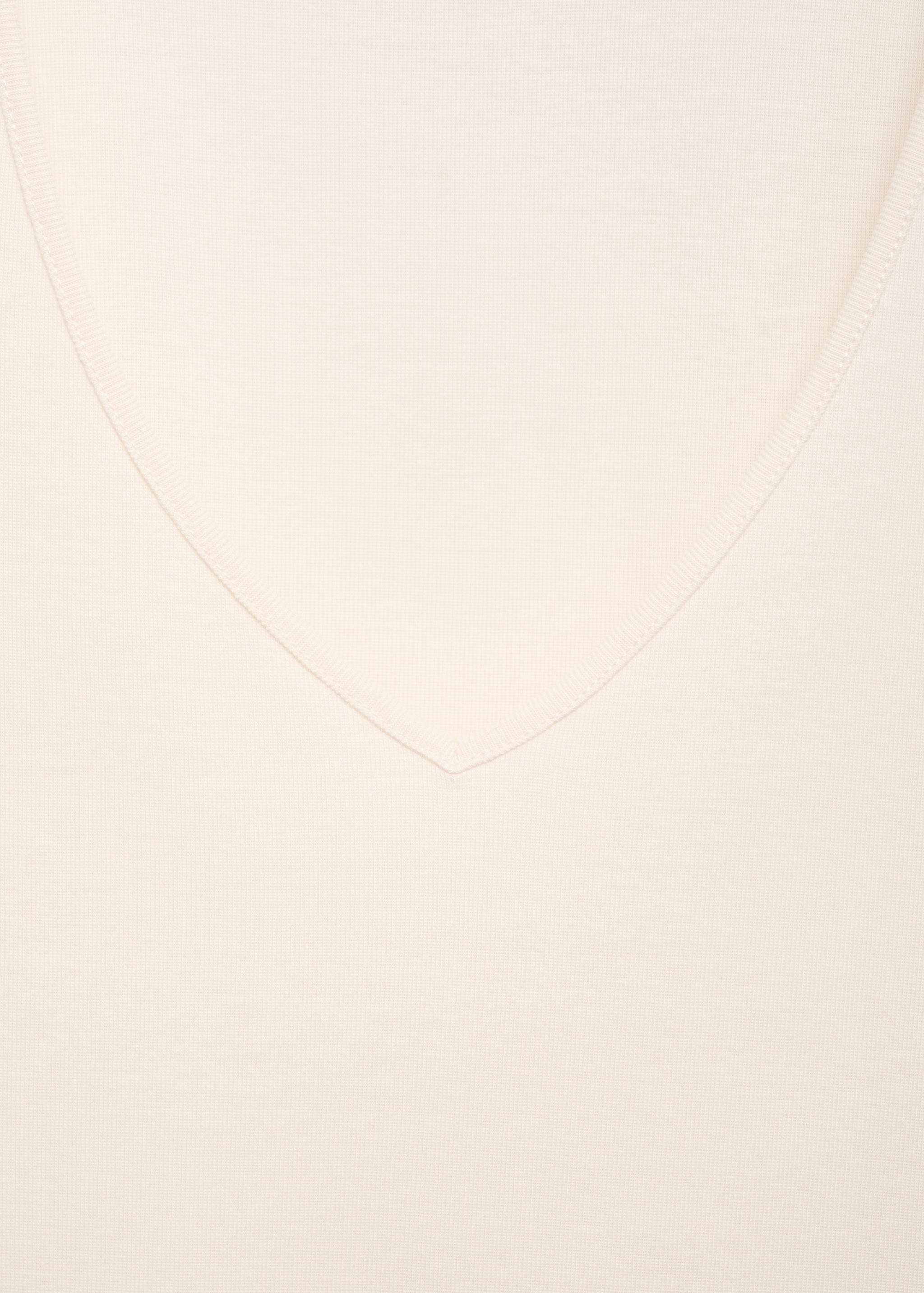 Cotton V-neck tank top - Details of the article 8