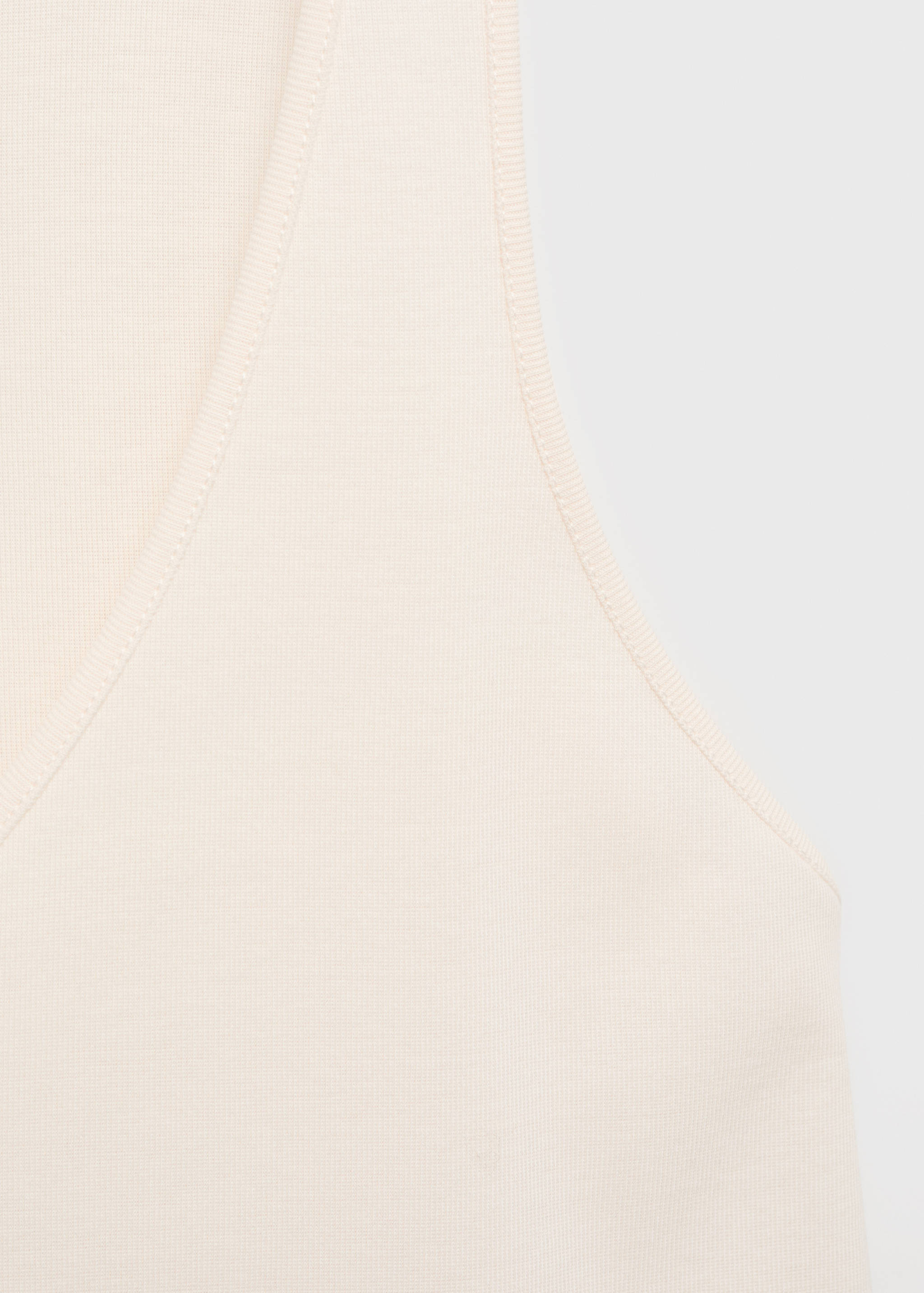 Cotton V-neck tank top - Details of the article 0