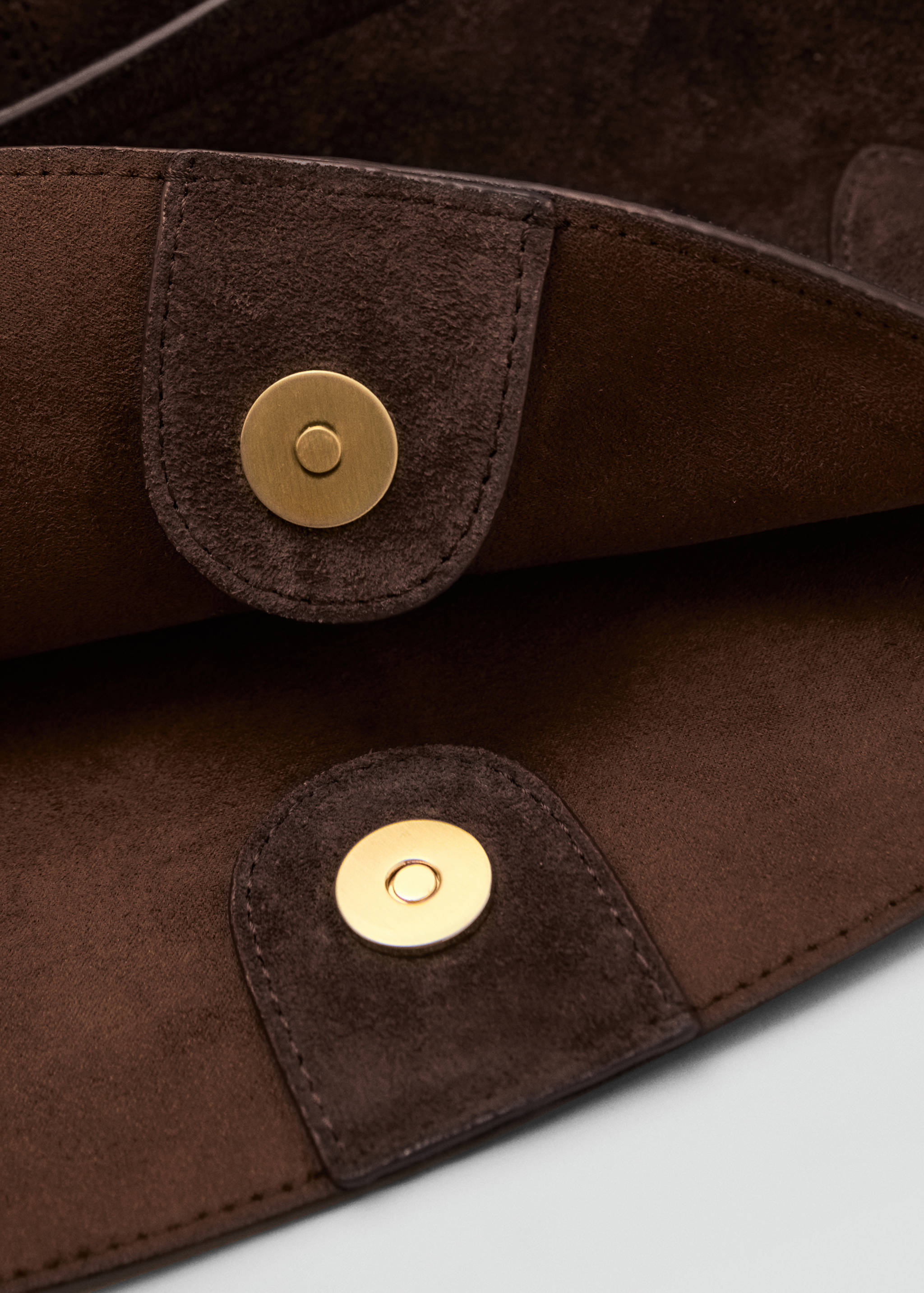 Мини-сумка шоппер из спилка - Деталь изделия 3