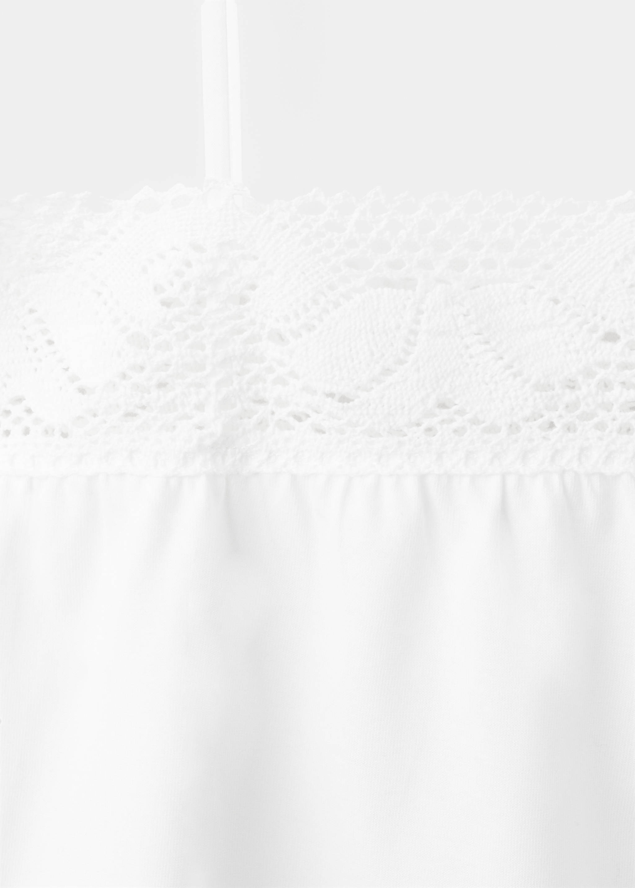 Cotton top with lace straps - Details of the article 8