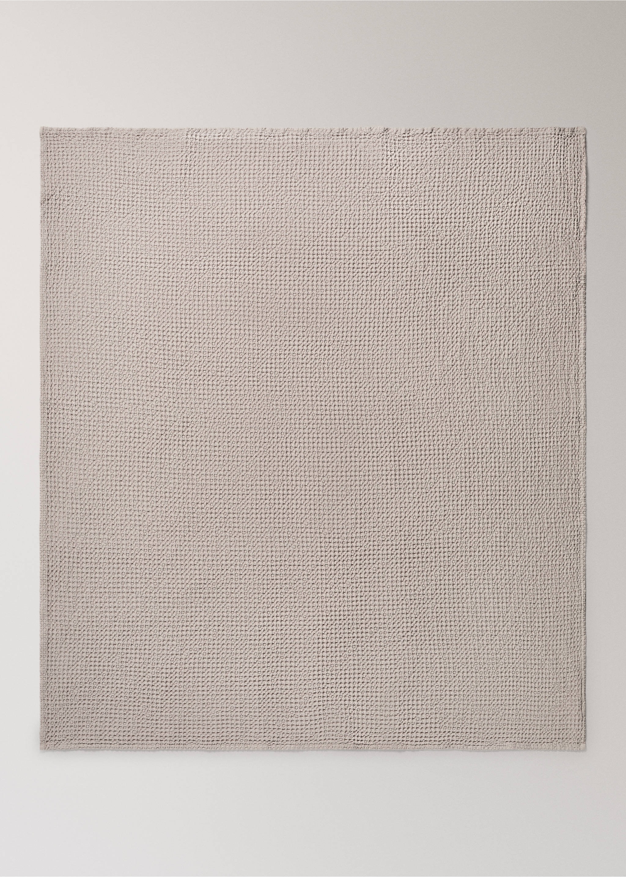 Cuvertură pentru pătuț din bumbac, garment-dyed waffle, pentru pat de 90/105 cm - Detaliu al articolului 3, Maro mediu. Ref: 17061546-00.