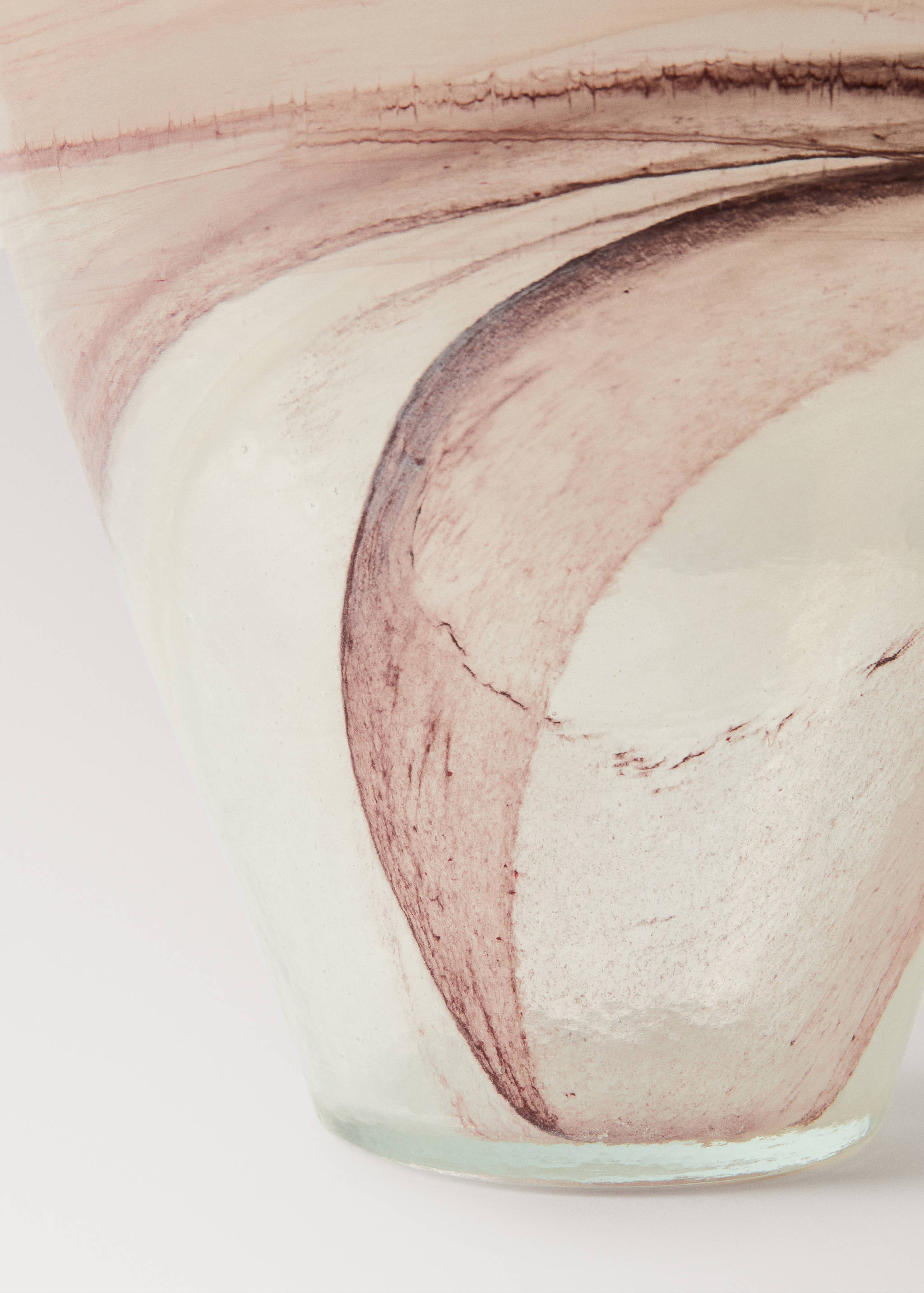 Alabaster-effect glass vase - Details of the article 2