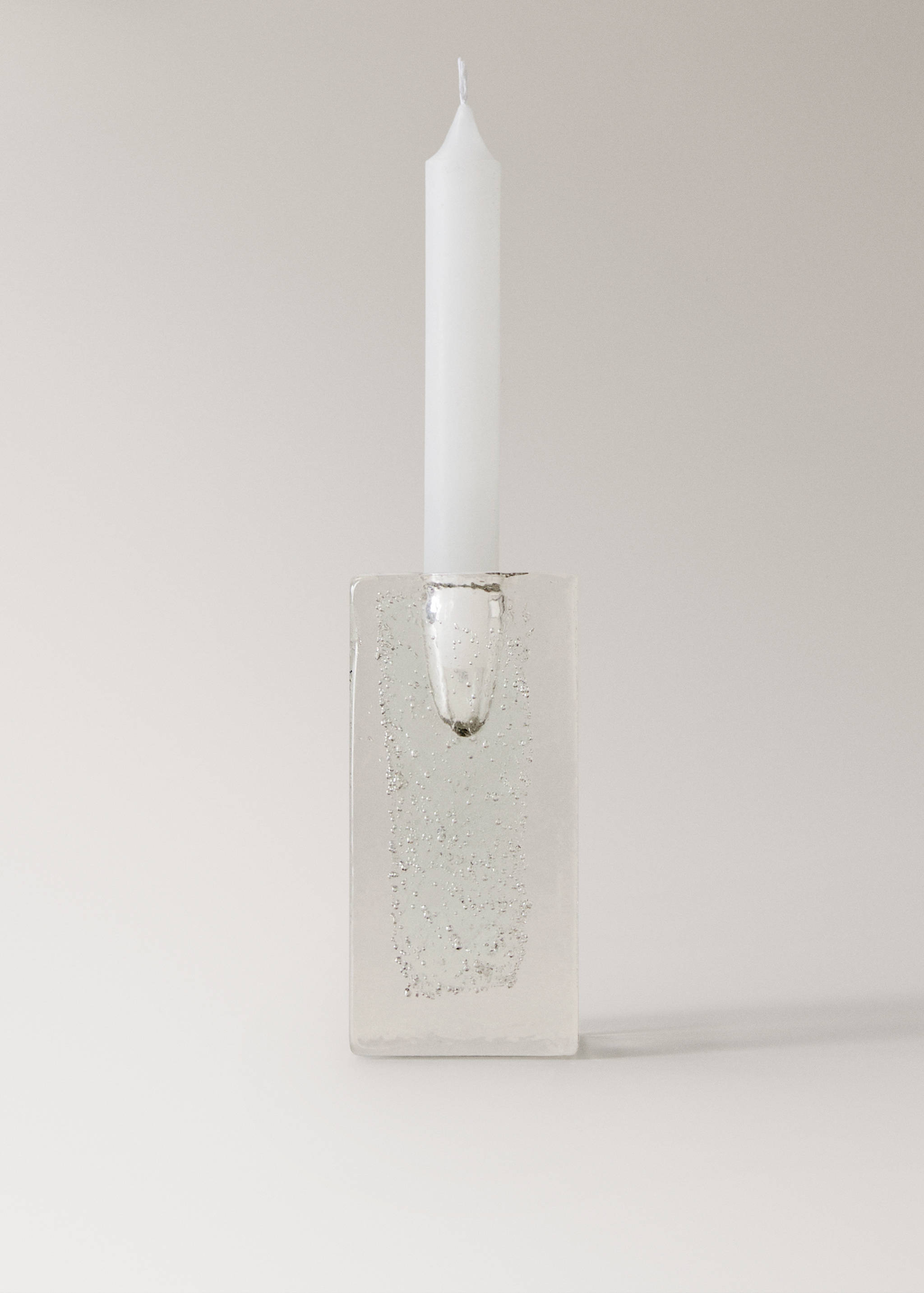 Tall bubble glass candlestick - Article without model