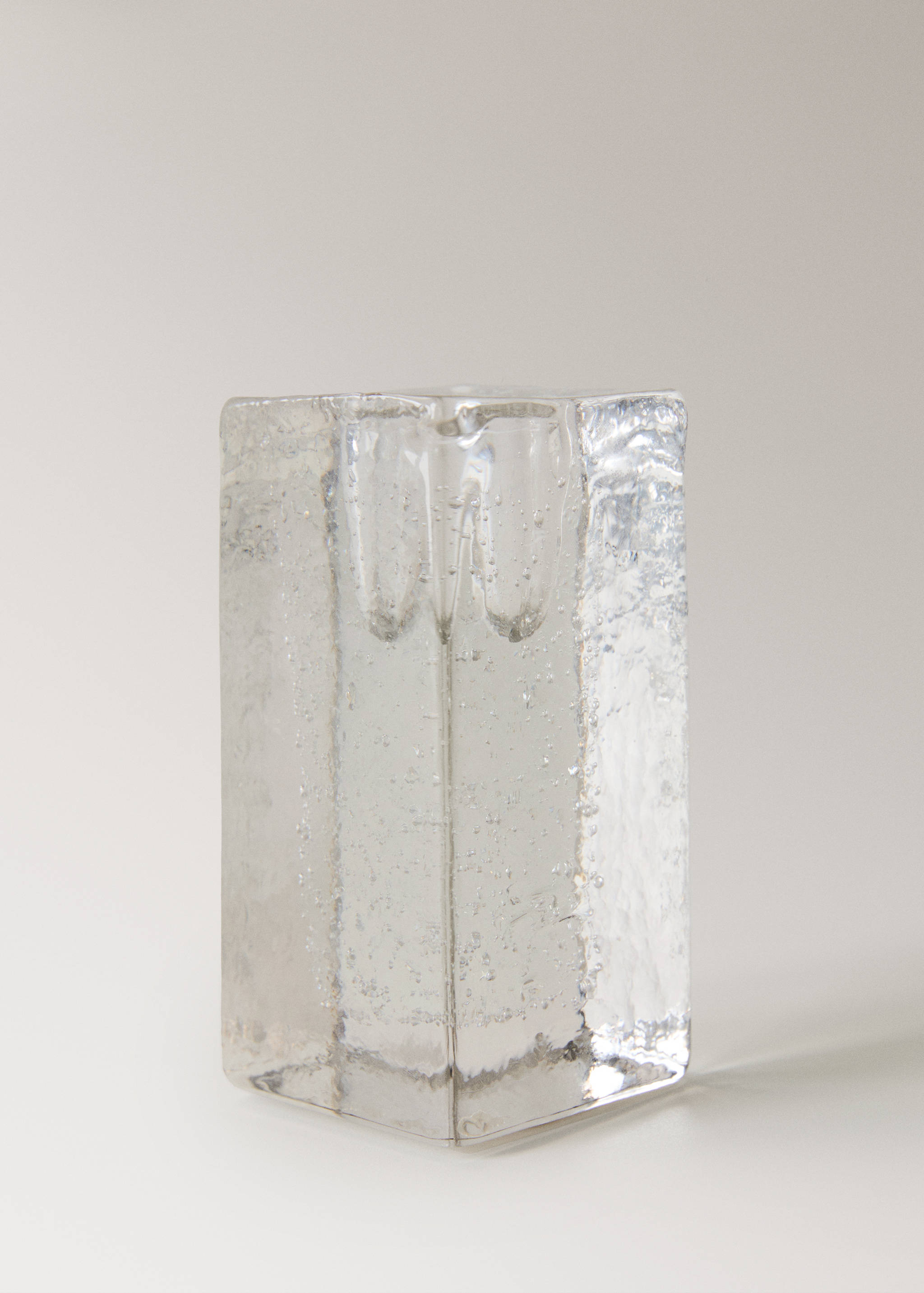 Tall bubble glass candlestick - Details of the article 2