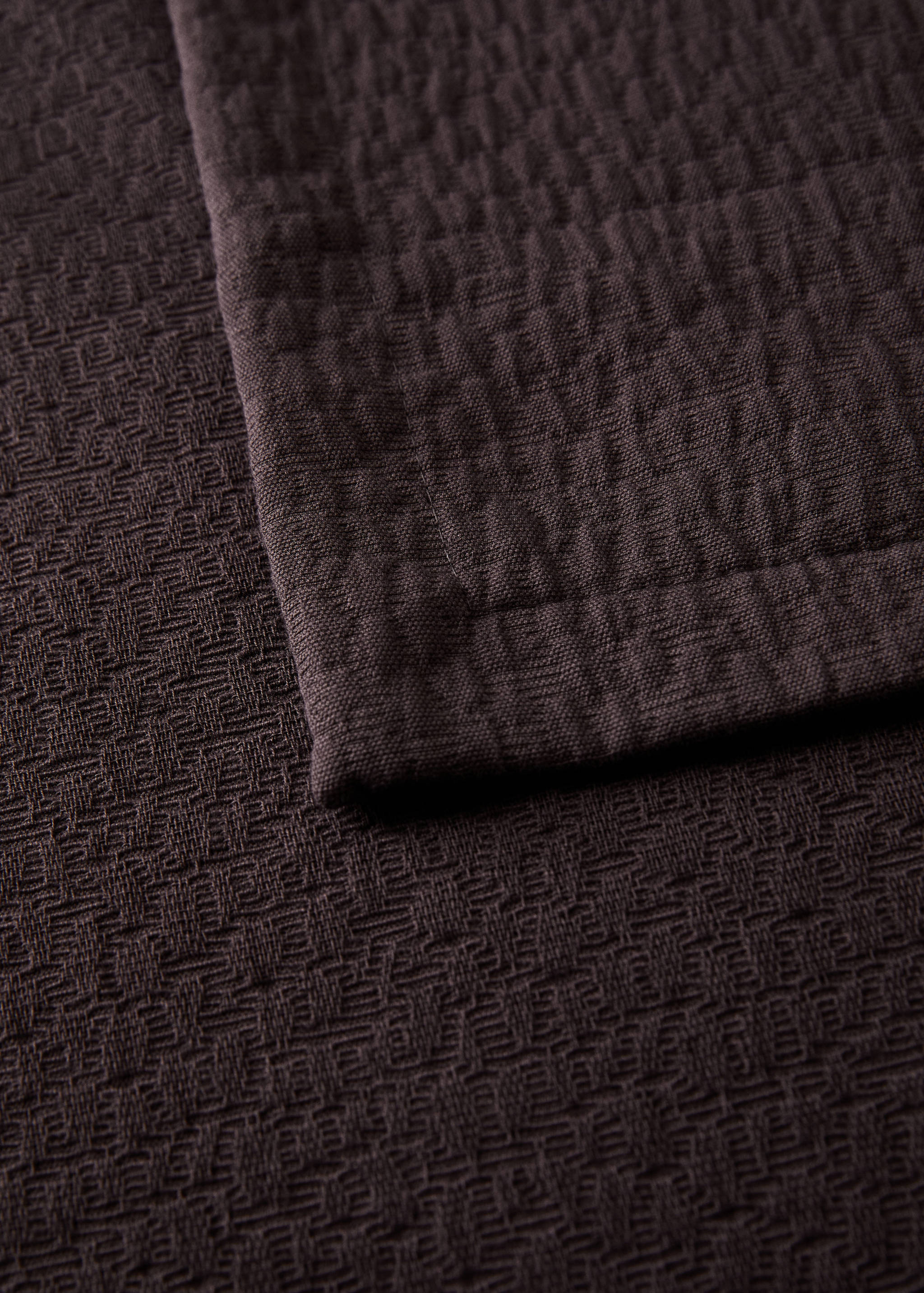 Bomullsöverkast med textur garment-dyed för 180/200 cm säng - Detaljer om artikeln 1