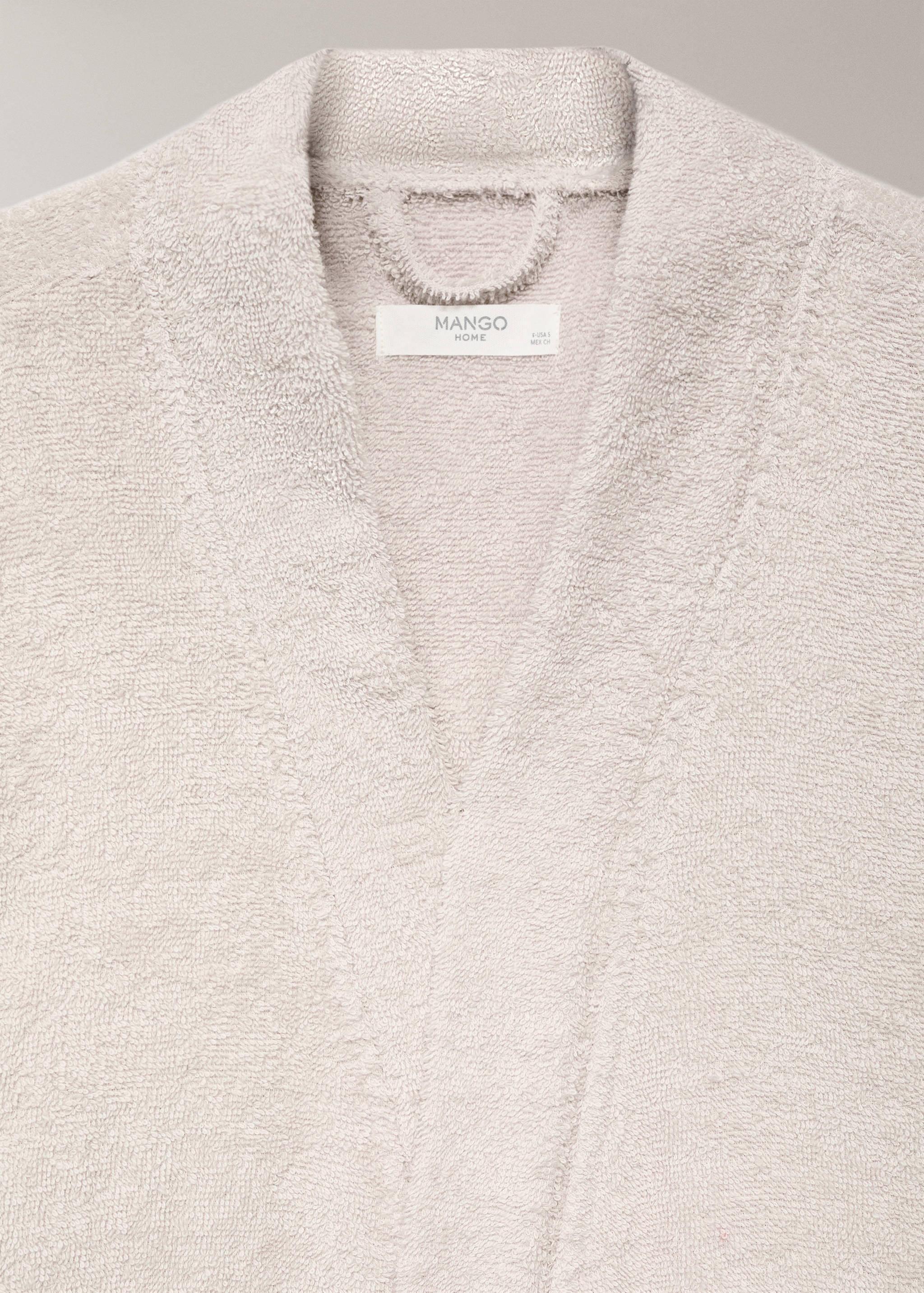 Terry cotton bathrobe - Details of the article 1