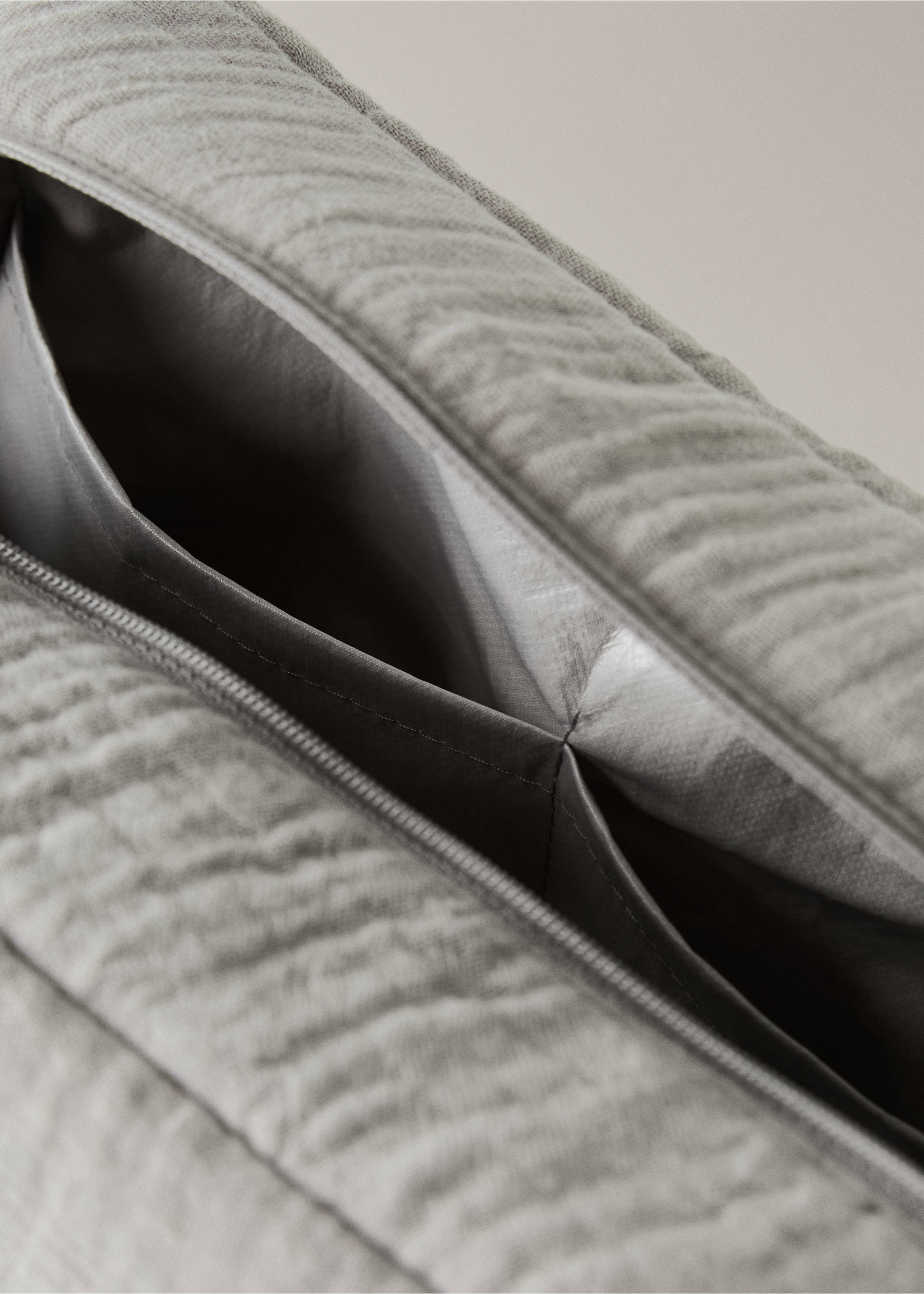 Children’s cotton gauze toiletry bag - Details of the article 3, Medium Brown. Ref: 17061571-00.