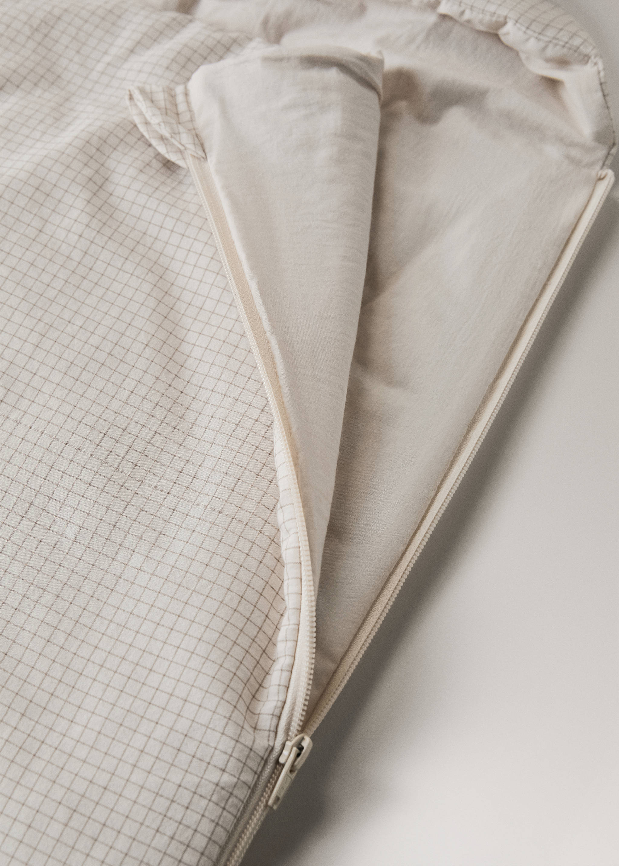 Cotton check mini-coat - Details of the article 2