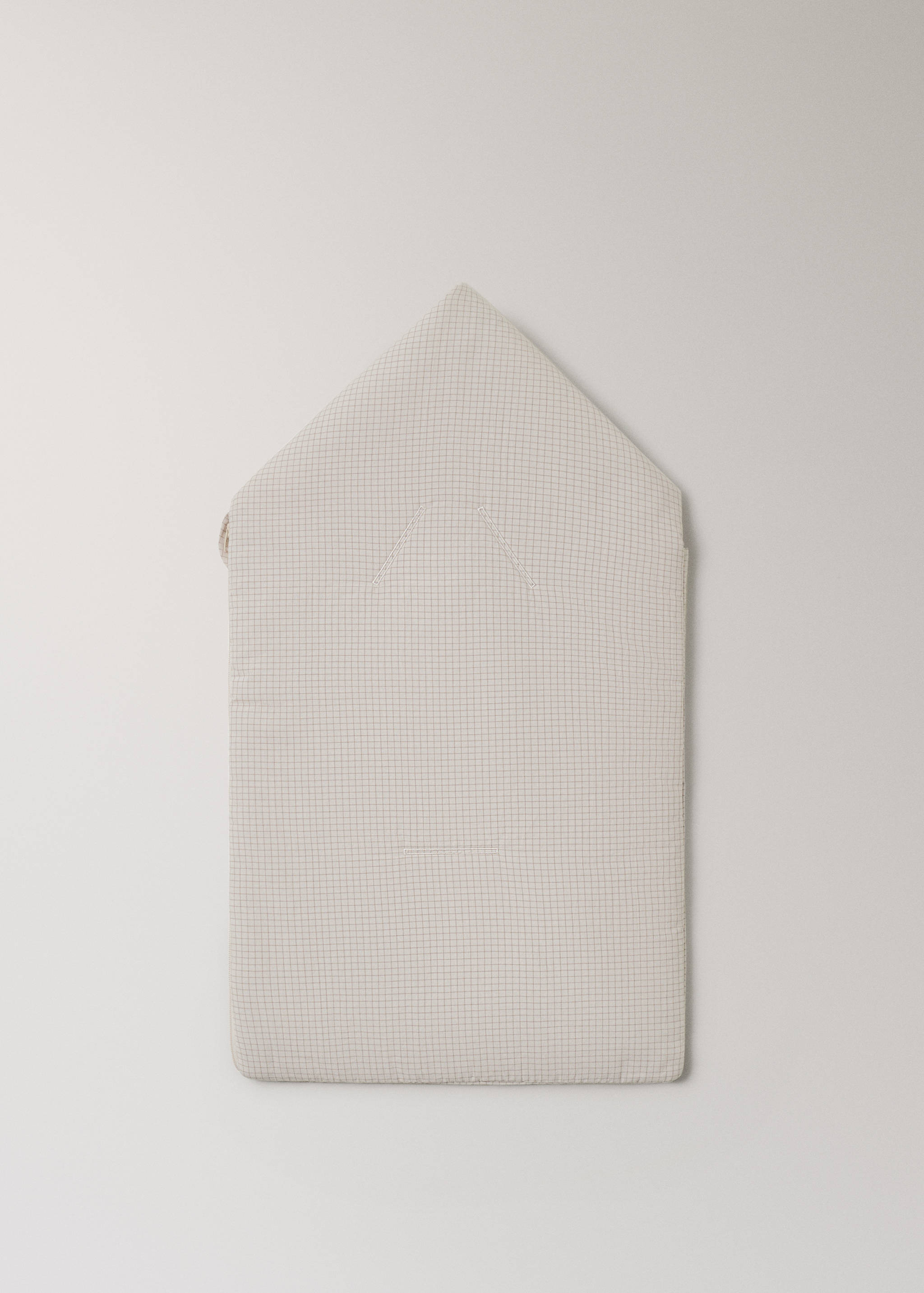 Cotton check mini-coat - Details of the article 3