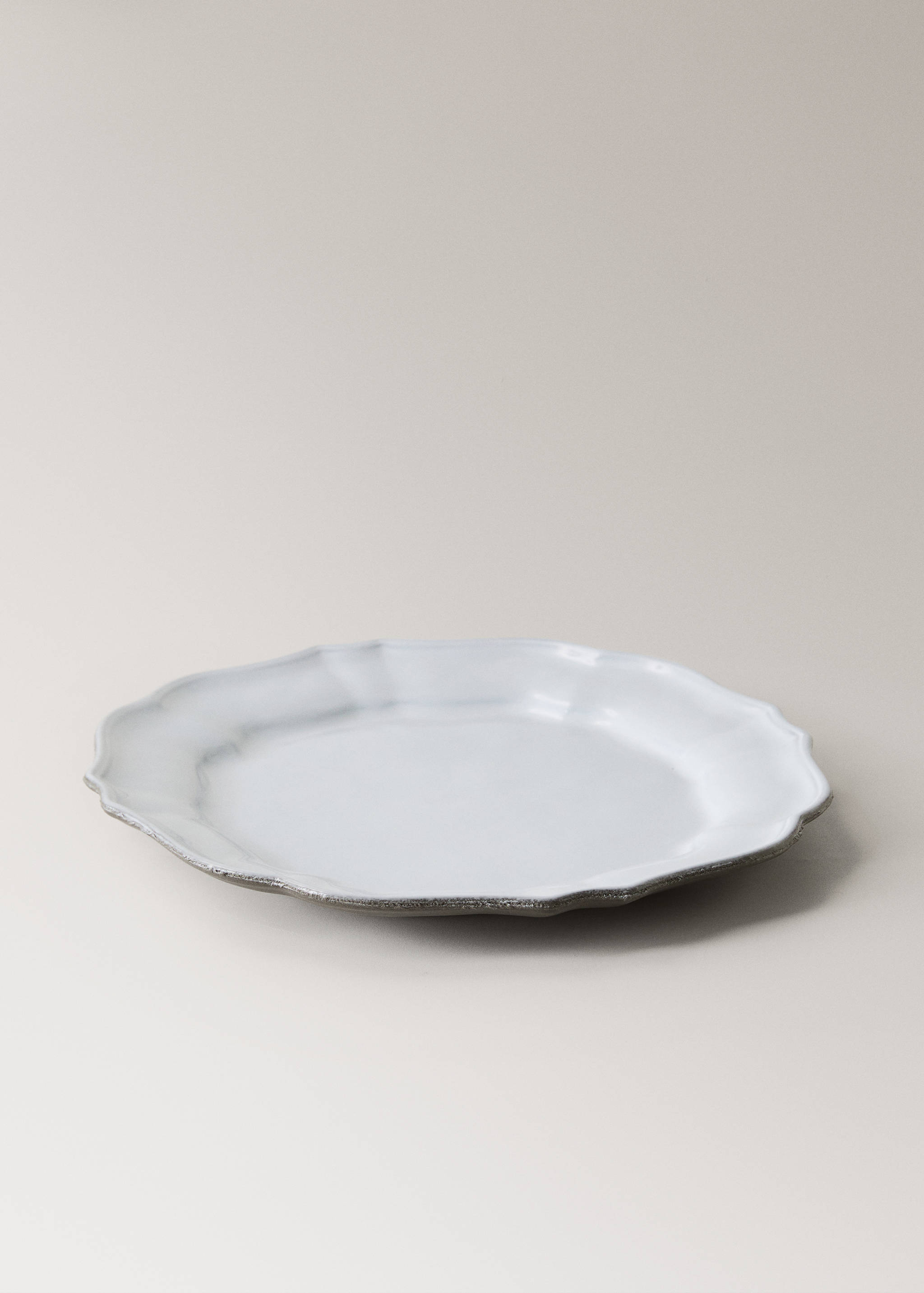 Flacher Teller aus recyceltem Gres - Detail des Artikels 2