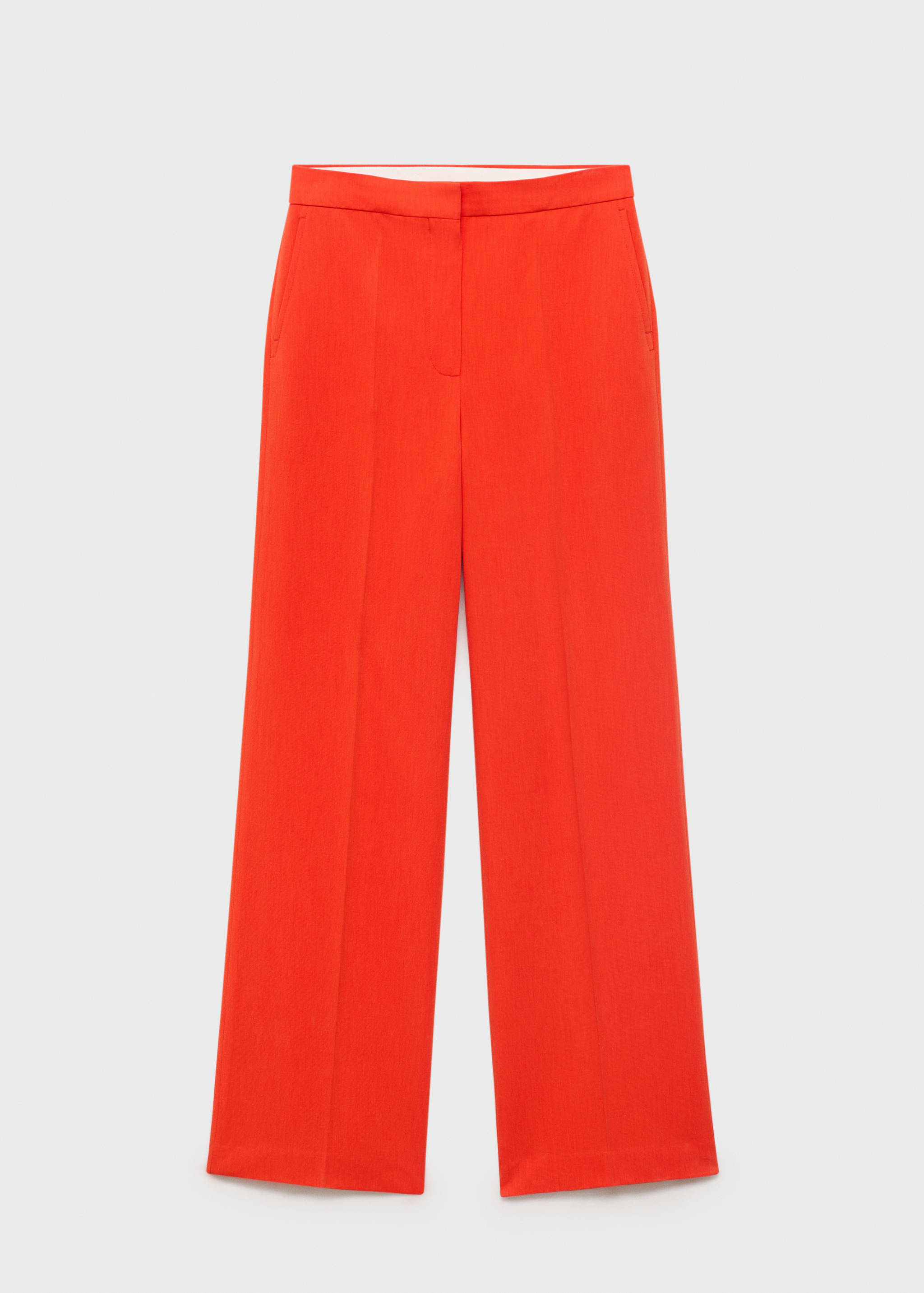 Straight mid-rise suit trousers - Article without model