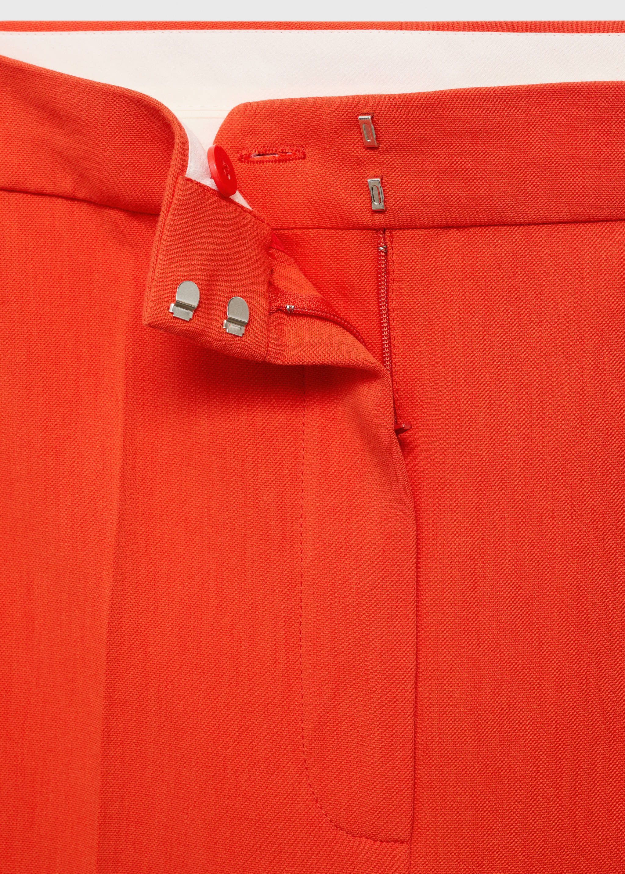 Straight mid-rise suit trousers - Details of the article 0