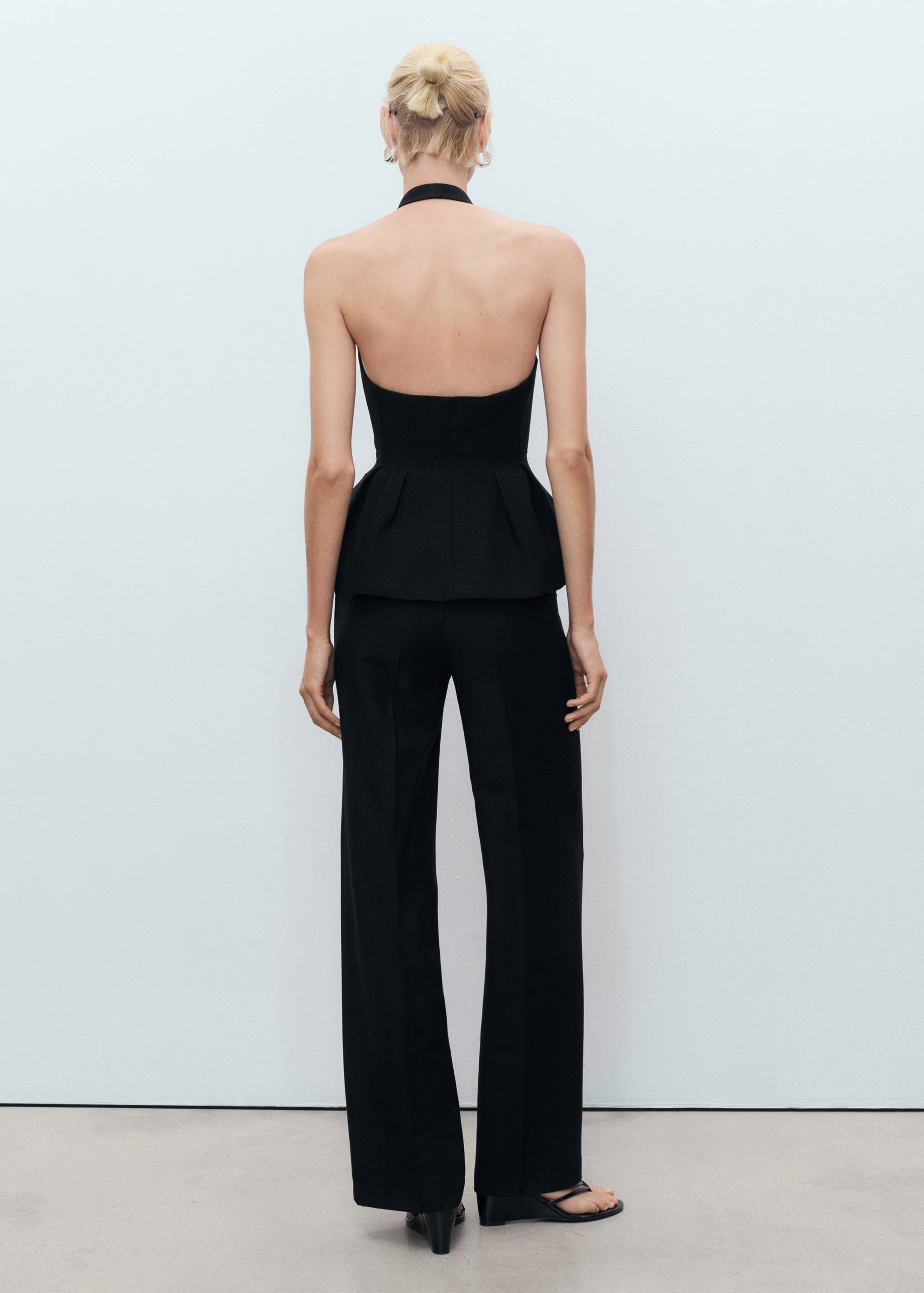 Straight mid-rise suit trousers - Reverse of the article