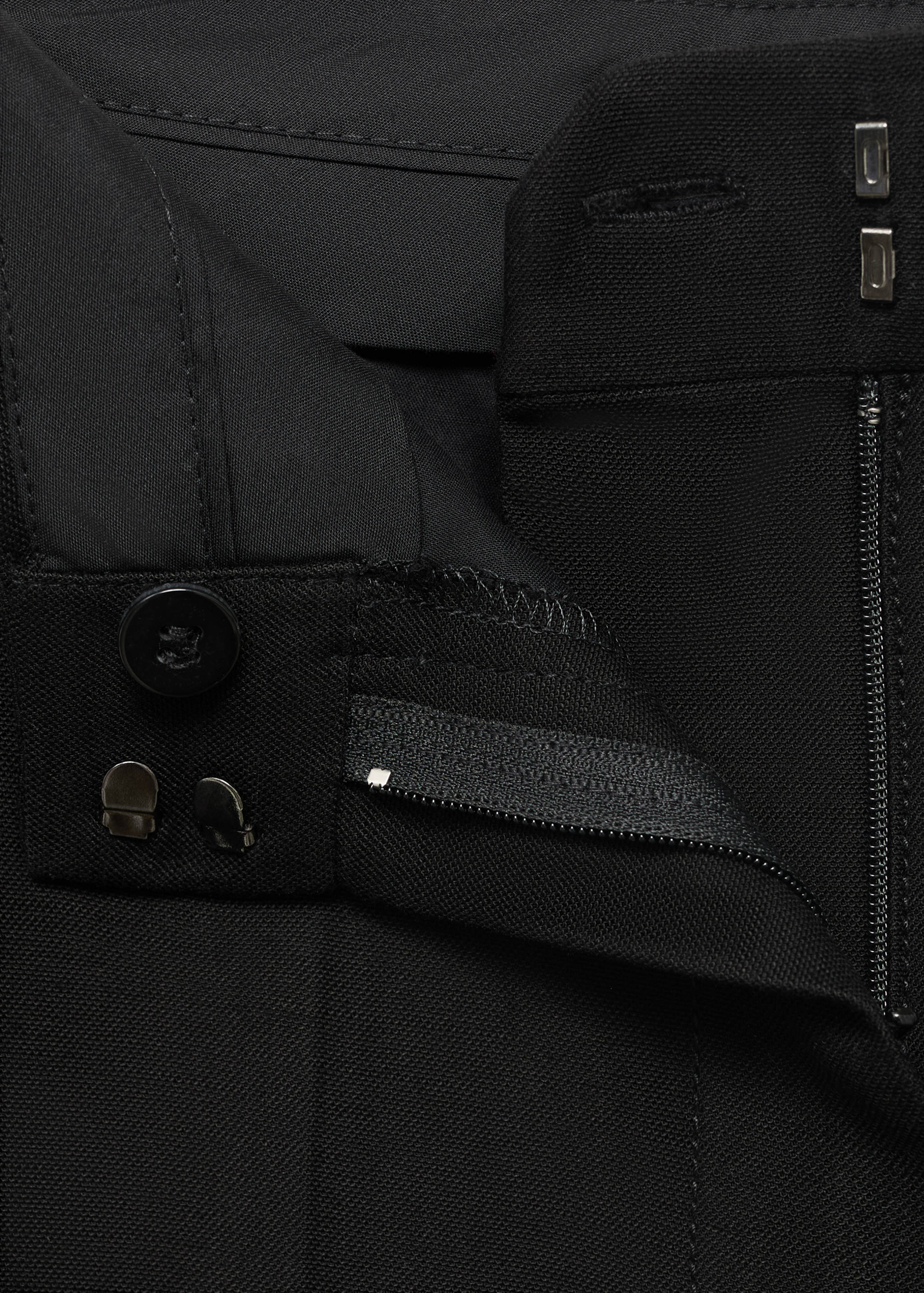 Straight mid-rise suit trousers - Details of the article 8