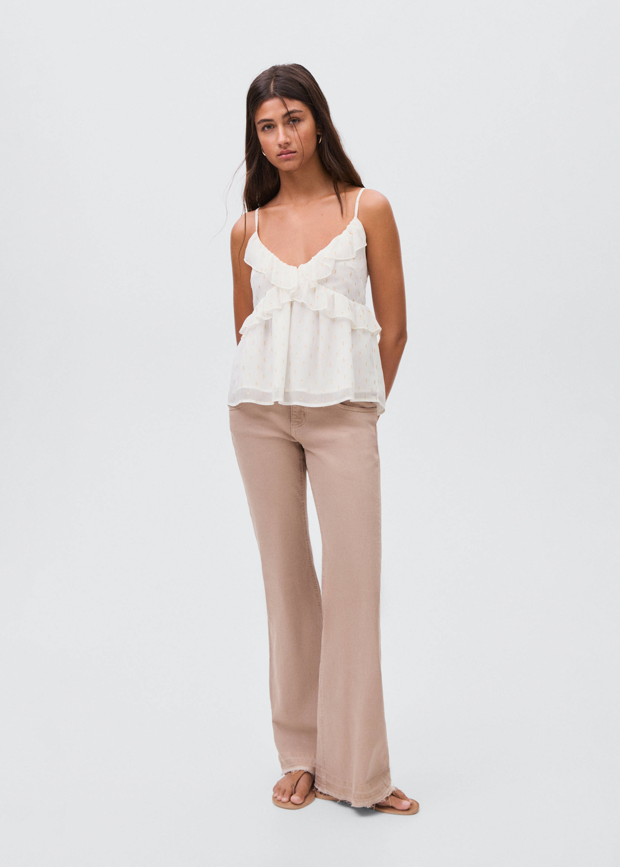 Lurex plumeti top - General plane