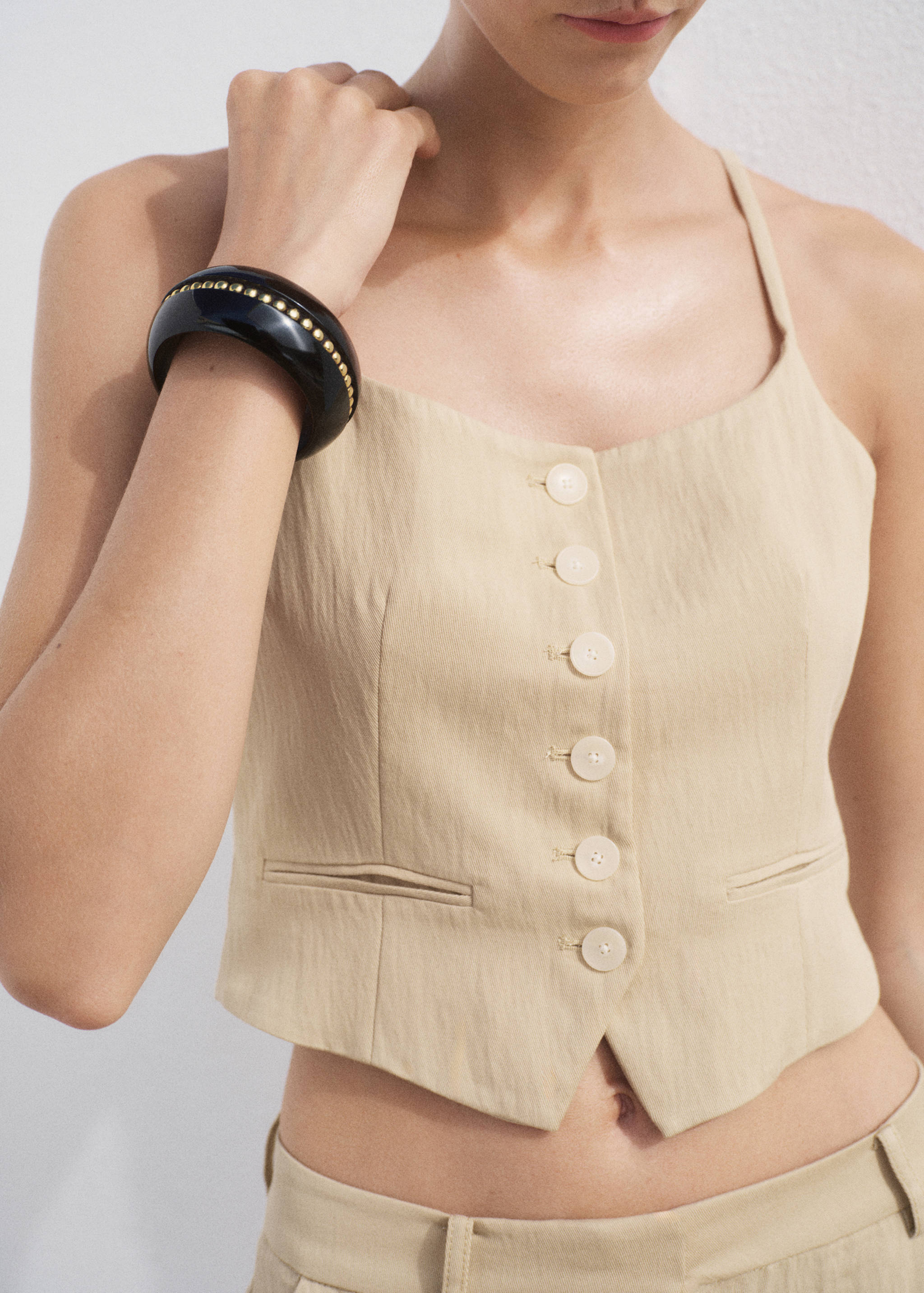 Lyocell suit vest - Medium plane