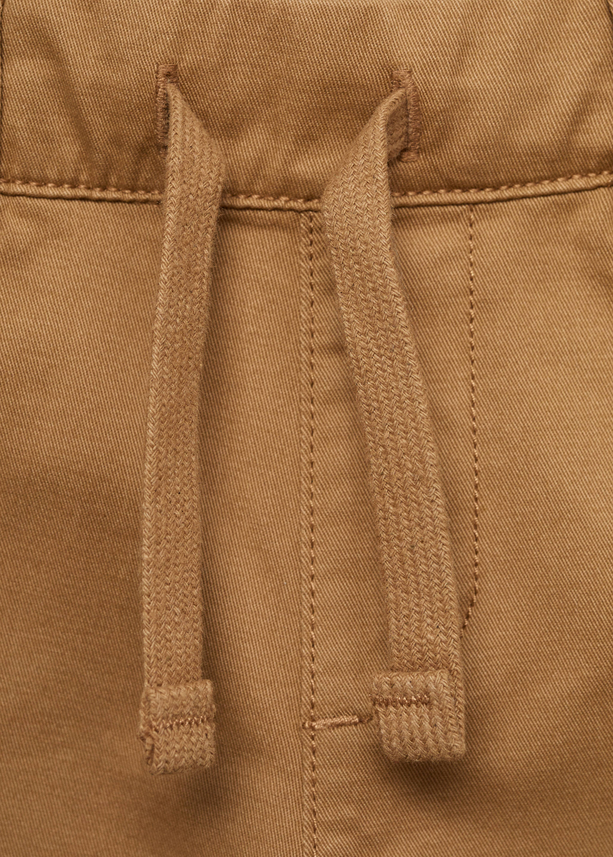 Drawstring cotton pants - Details of the article 0