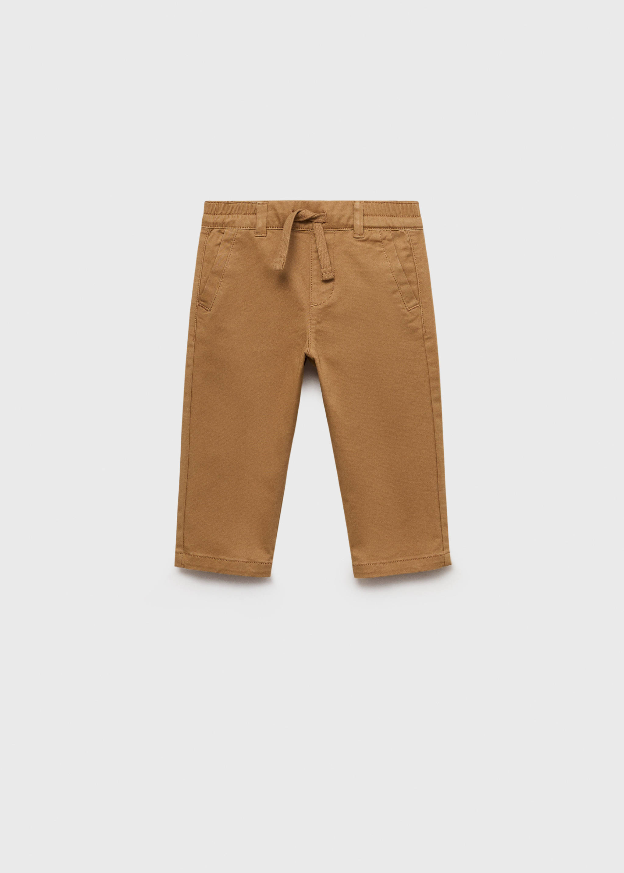 Drawstring cotton pants - Article without model