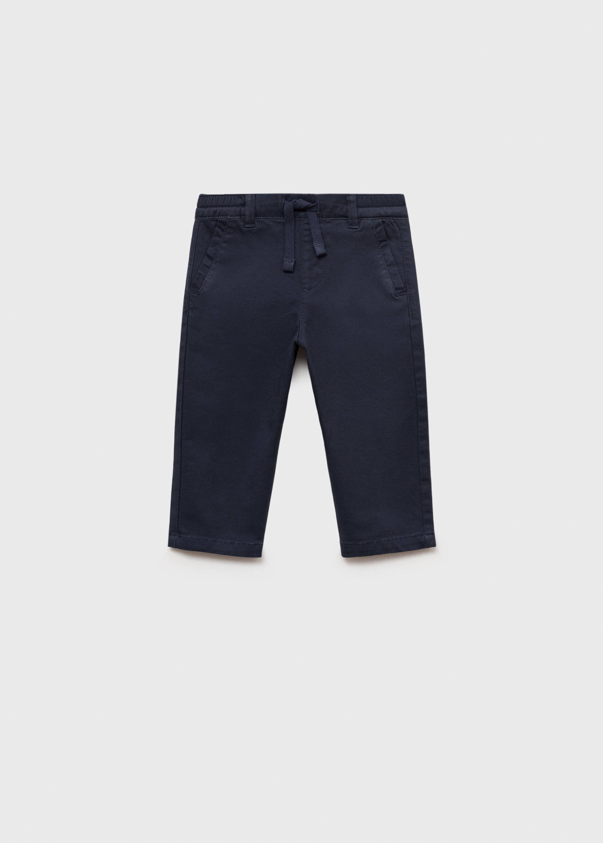 Drawstring cotton pants - Article without model