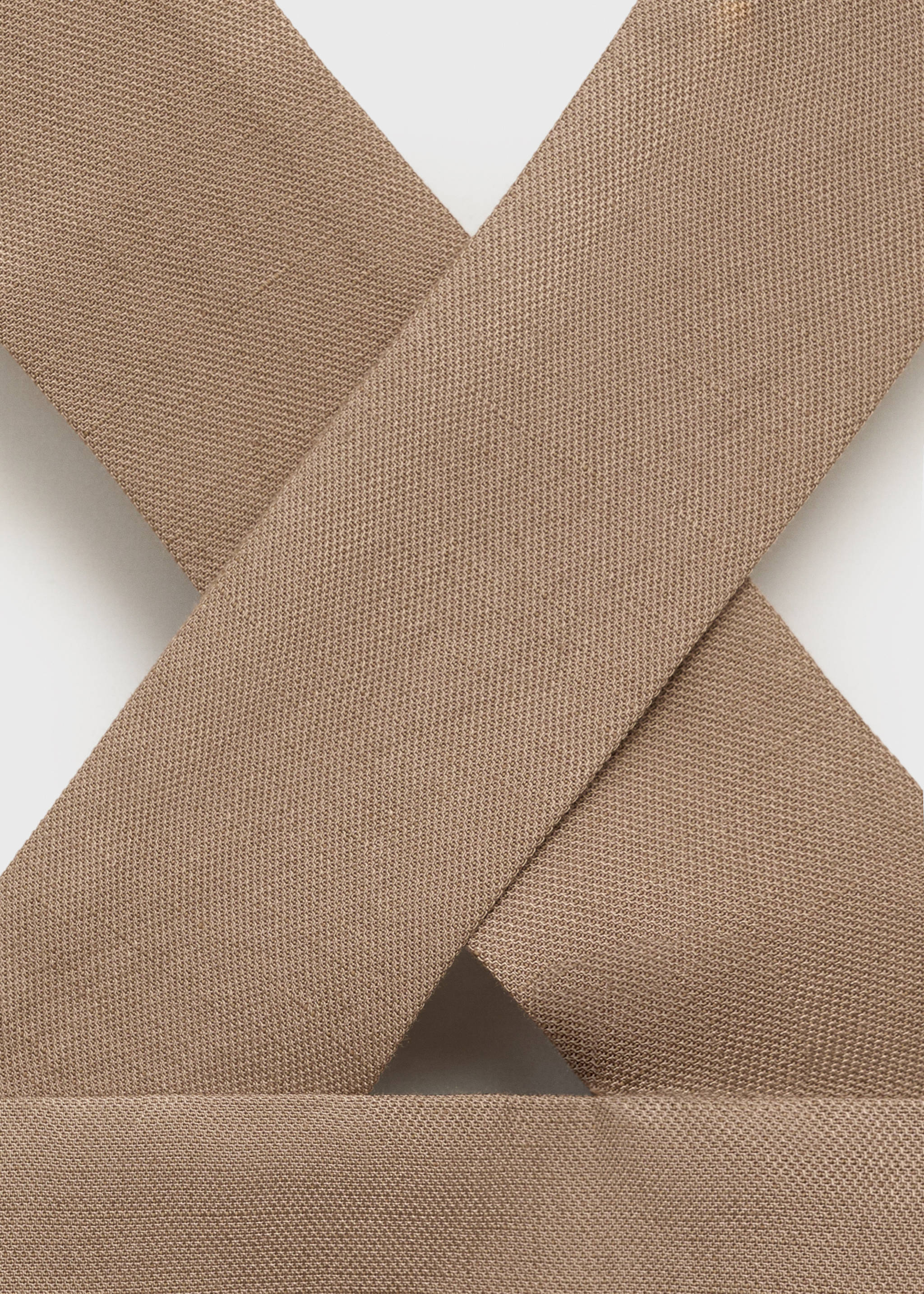 Linen-blend cross-back top - Details of the article 8