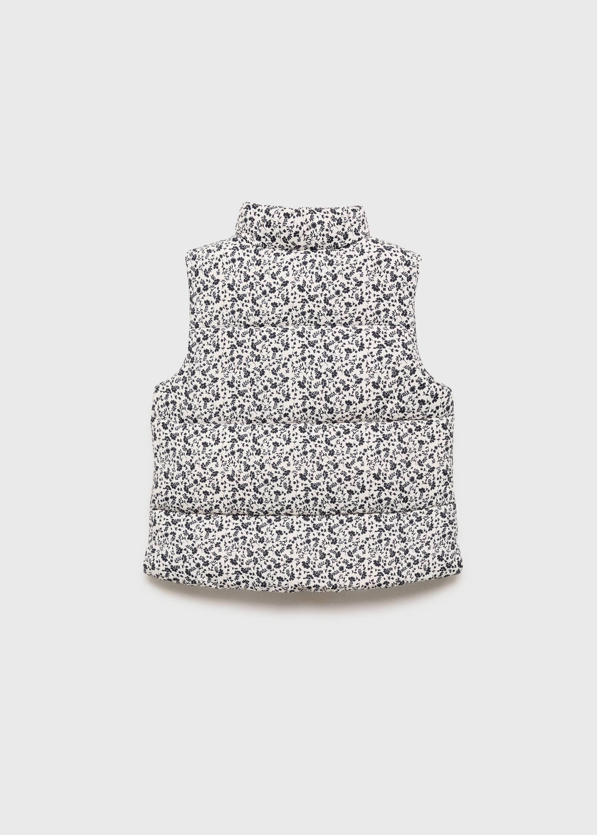 Chaleco acolchado floral - Reverso del artículo