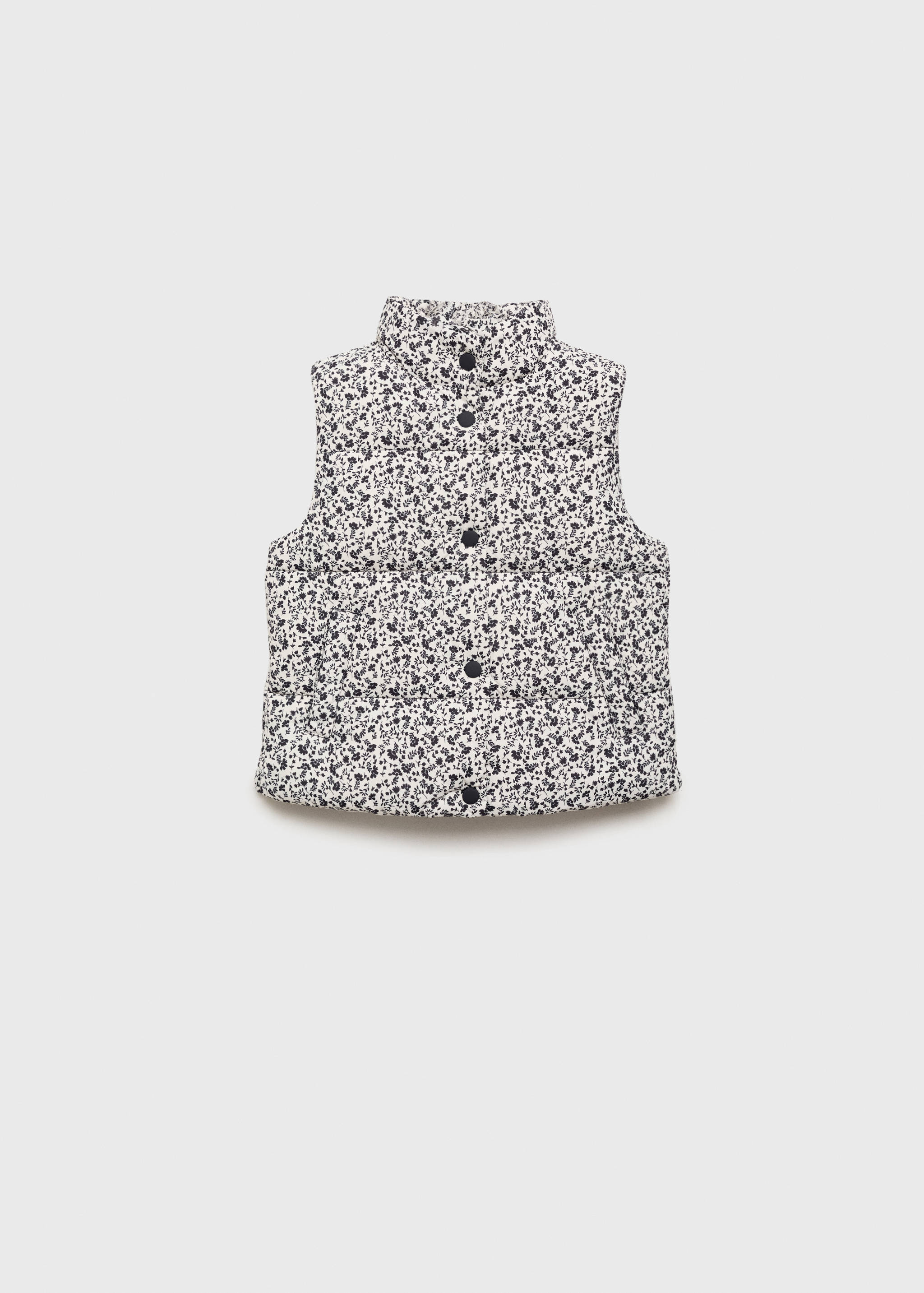 Floral quilted gilet - Article without model