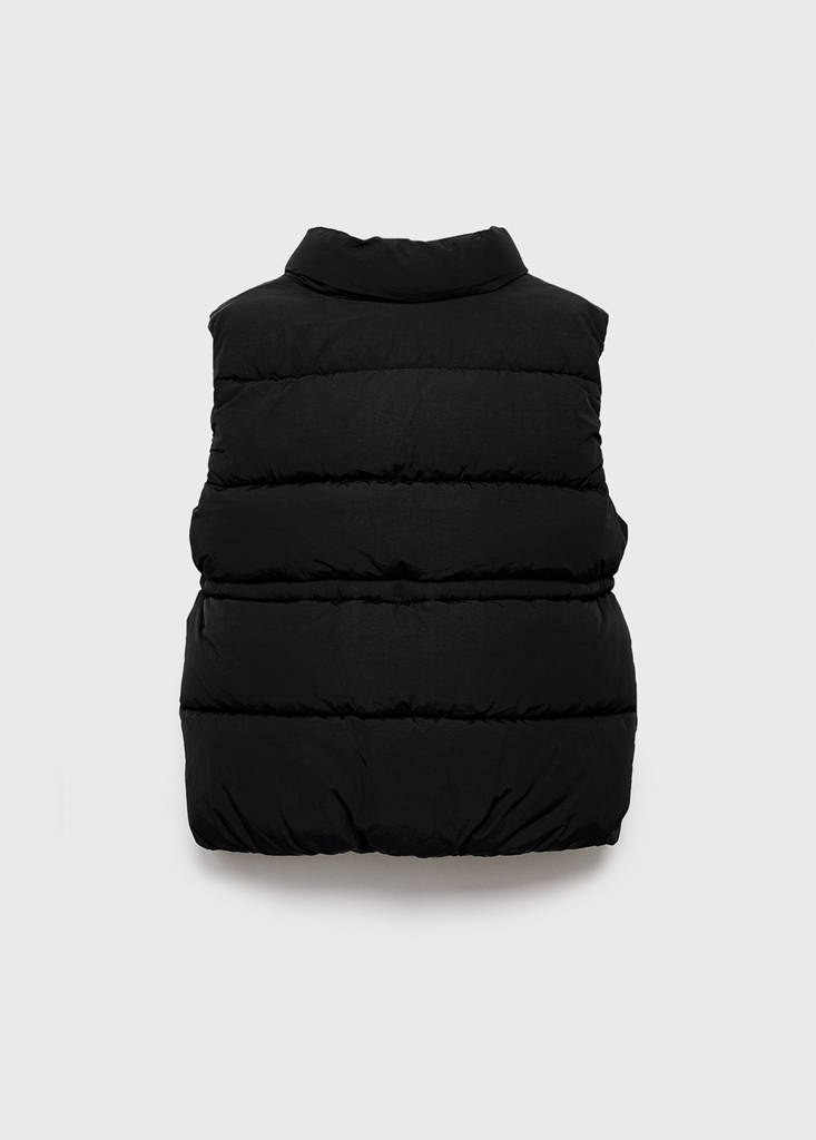 Quilted gilet — Black