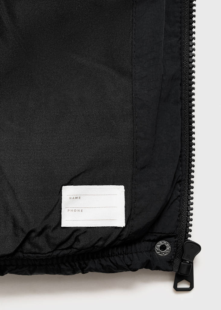 Quilted gilet — Black