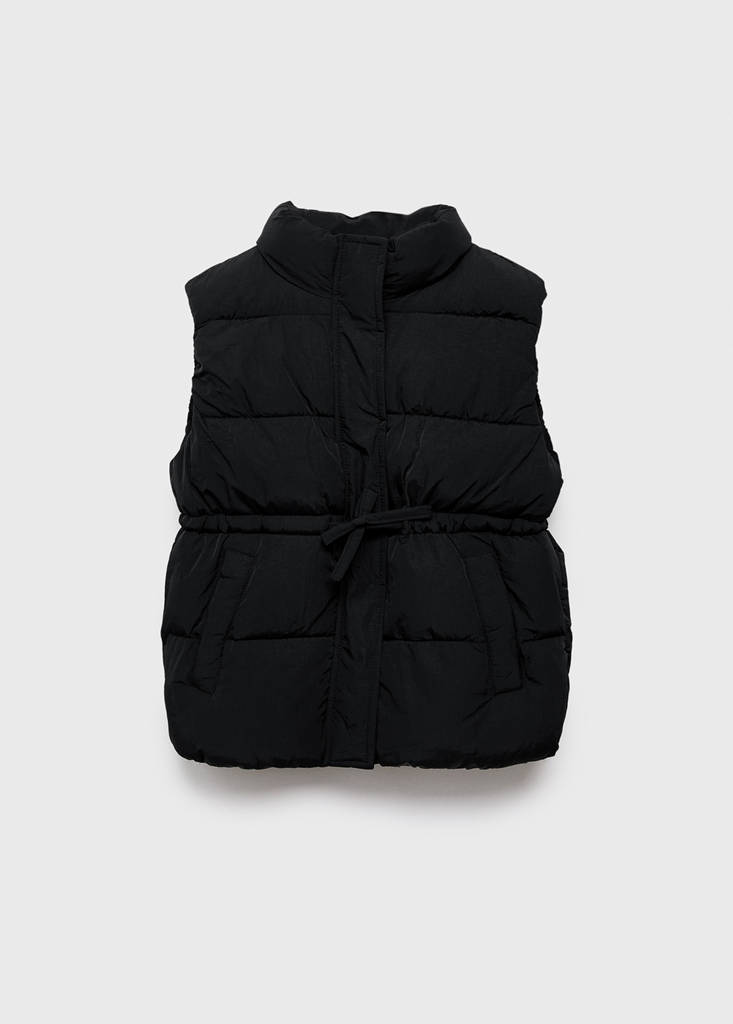 Quilted gilet — Black